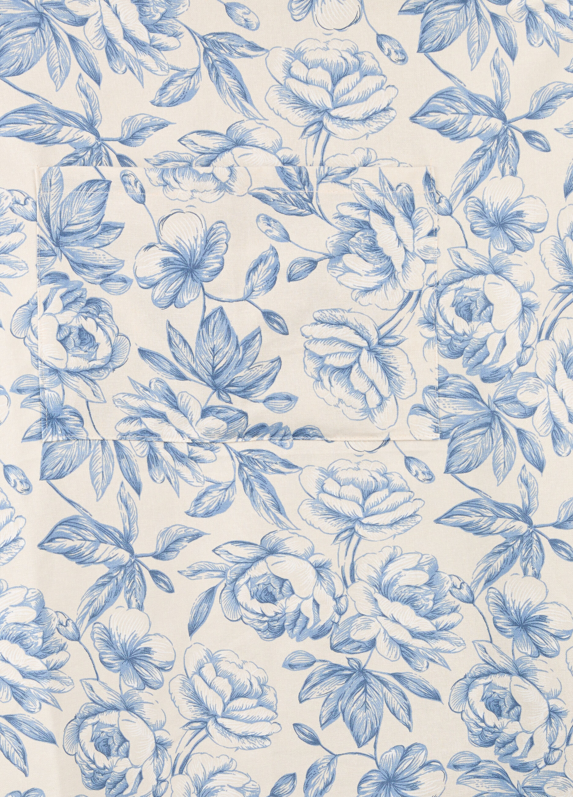 Grembiule in puro cotone a fiori_1