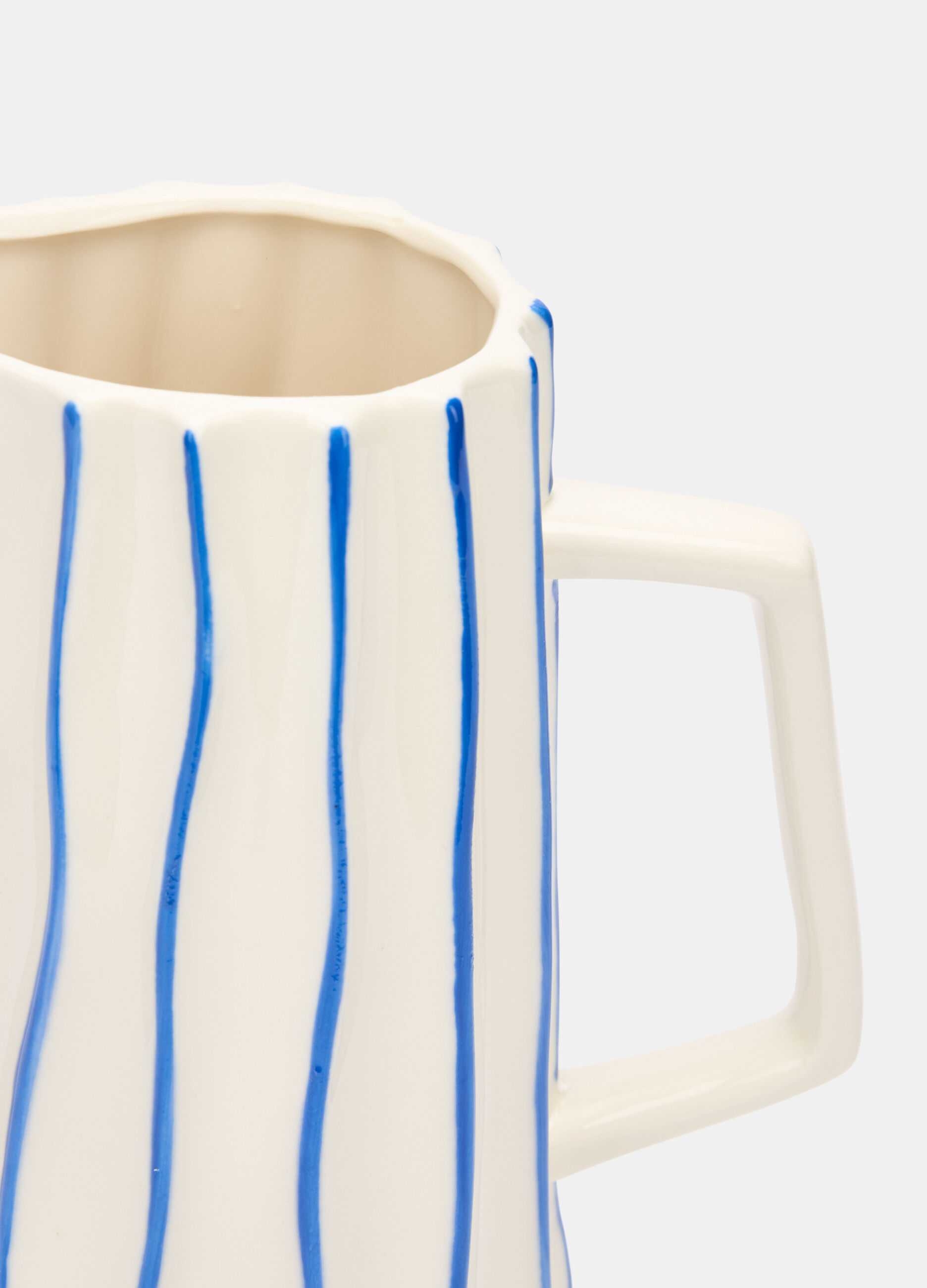 Brocca in ceramica a righe_1