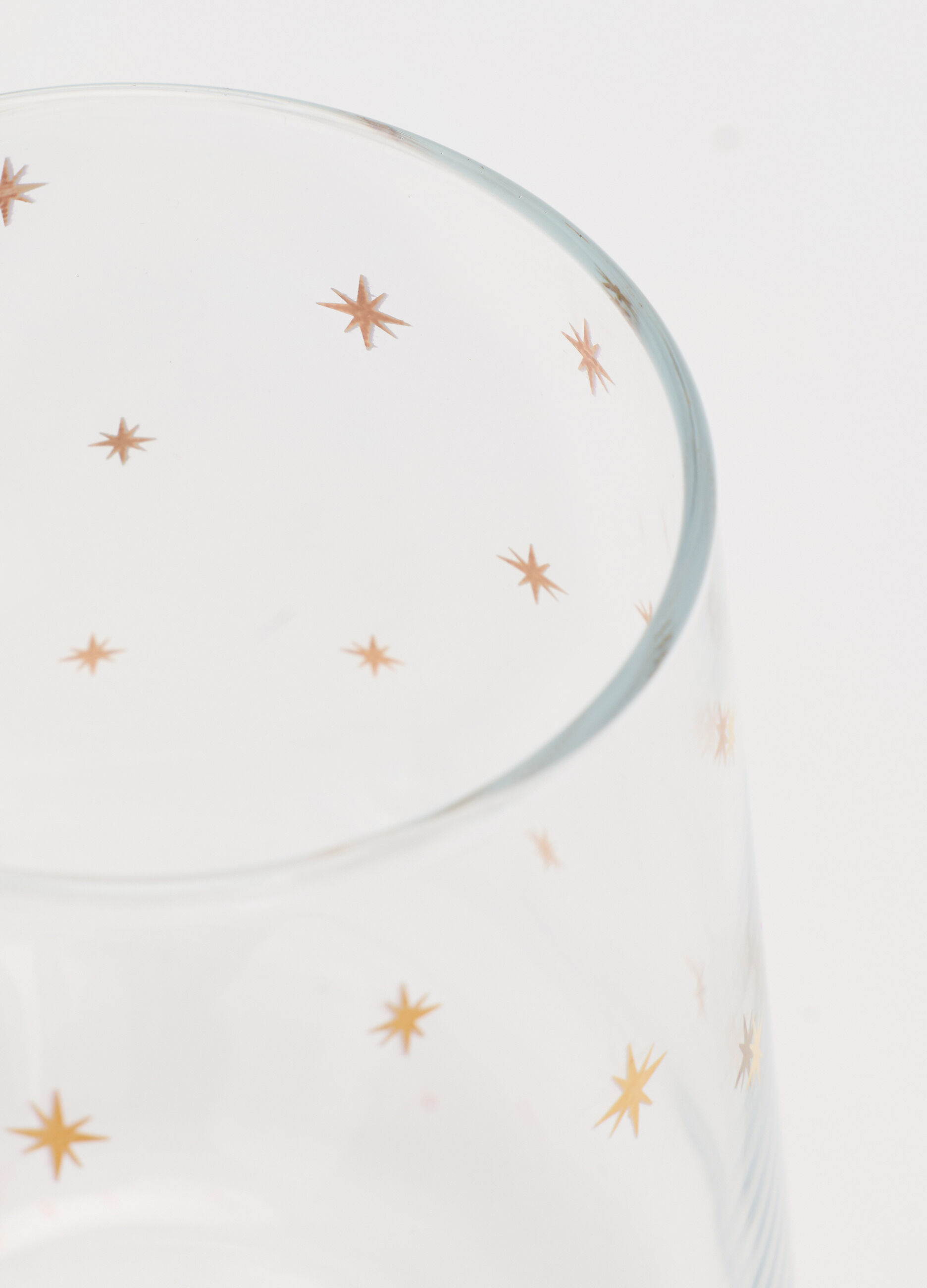 Bicchiere con stelle dorate_1