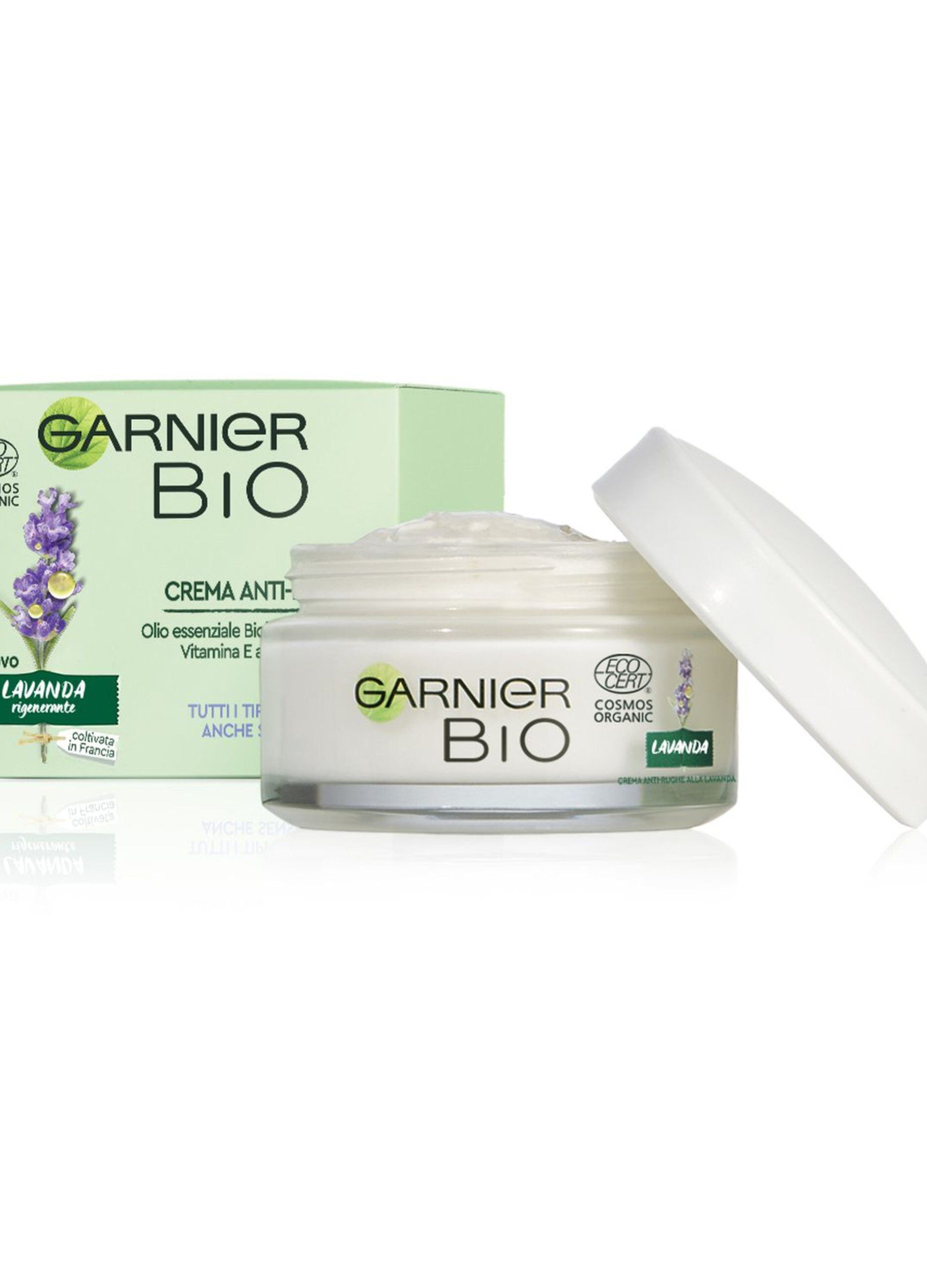 Garnier Bio Crema Viso Anti-rughe Lavanda Rigenerante, Crema Viso Anti-età Anti-rughe, Formula alla Lavanda, 50 ml._0