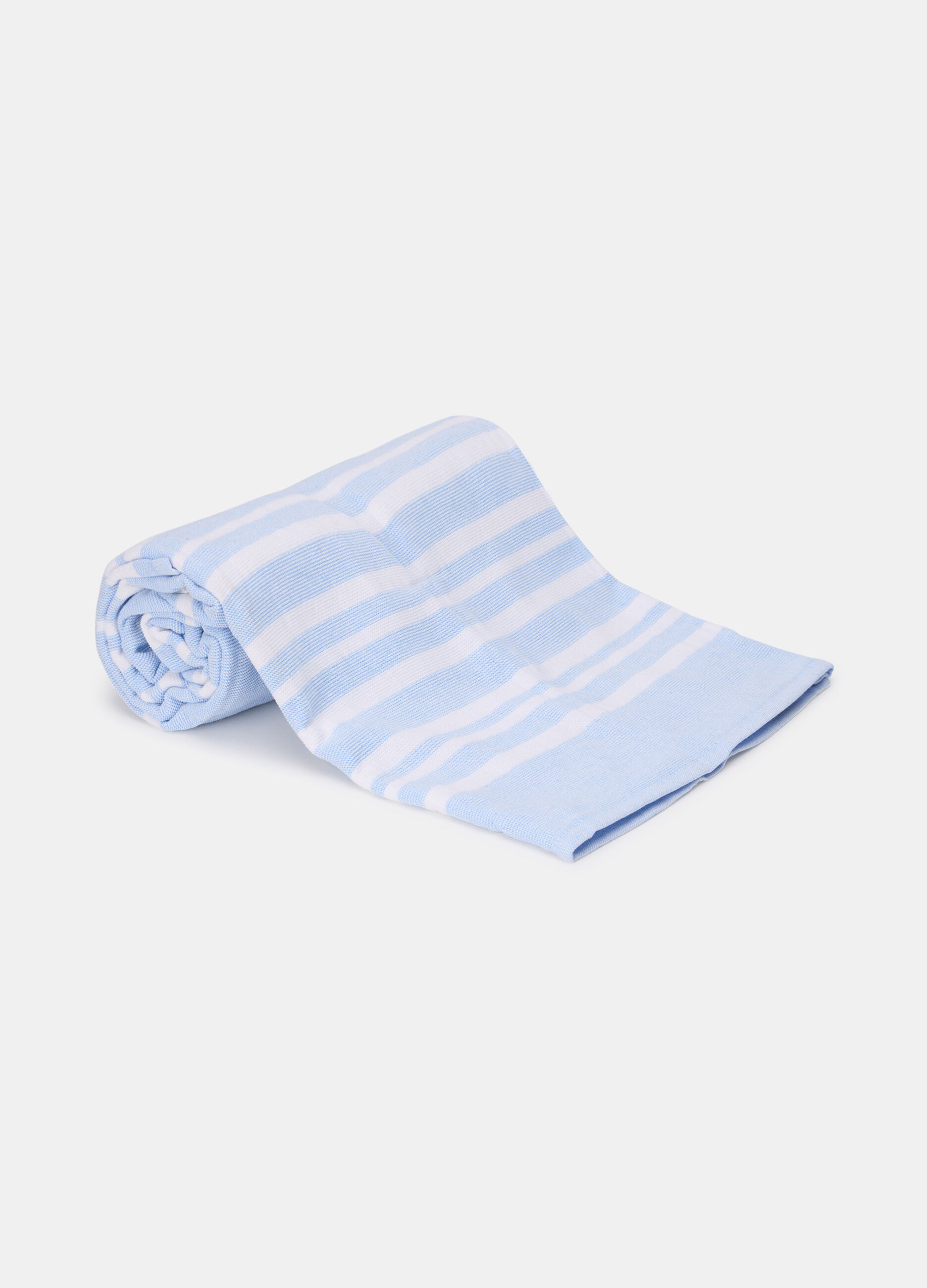 Telo mare in cotone a righe_1