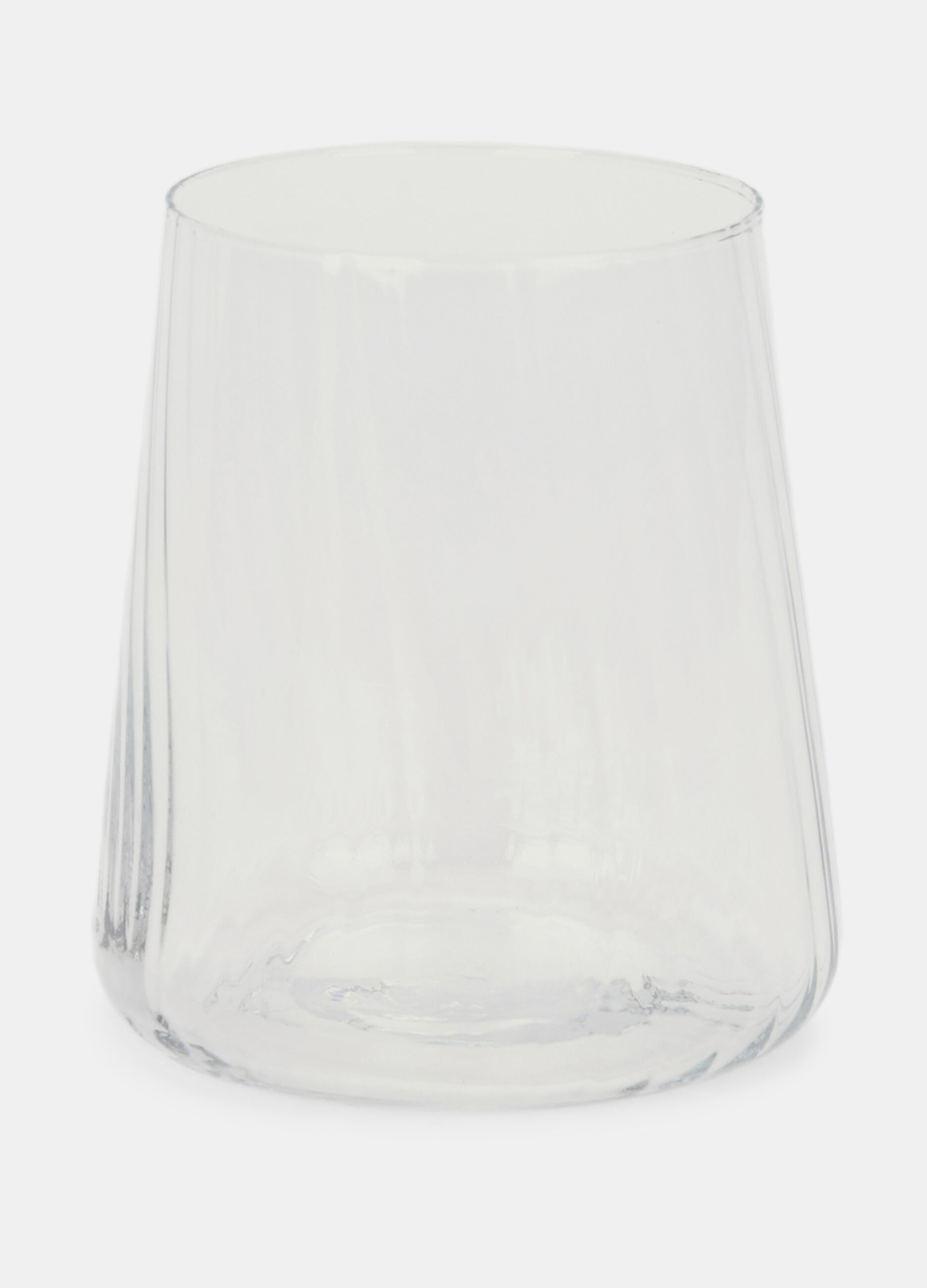 Bicchiere in vetro effetto opaco_0