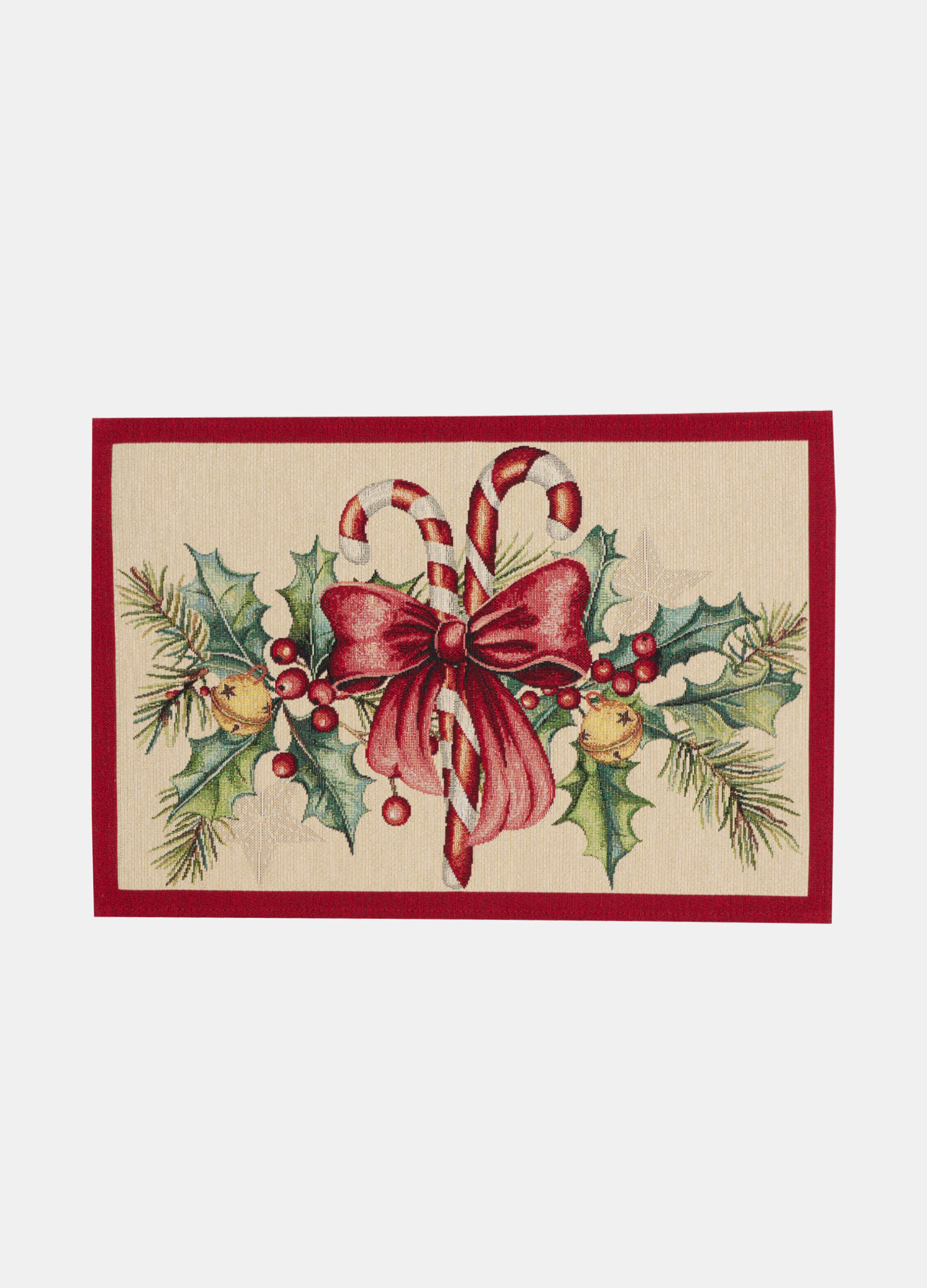 Tovaglietta rettangolare in misto cotone jacquard_0