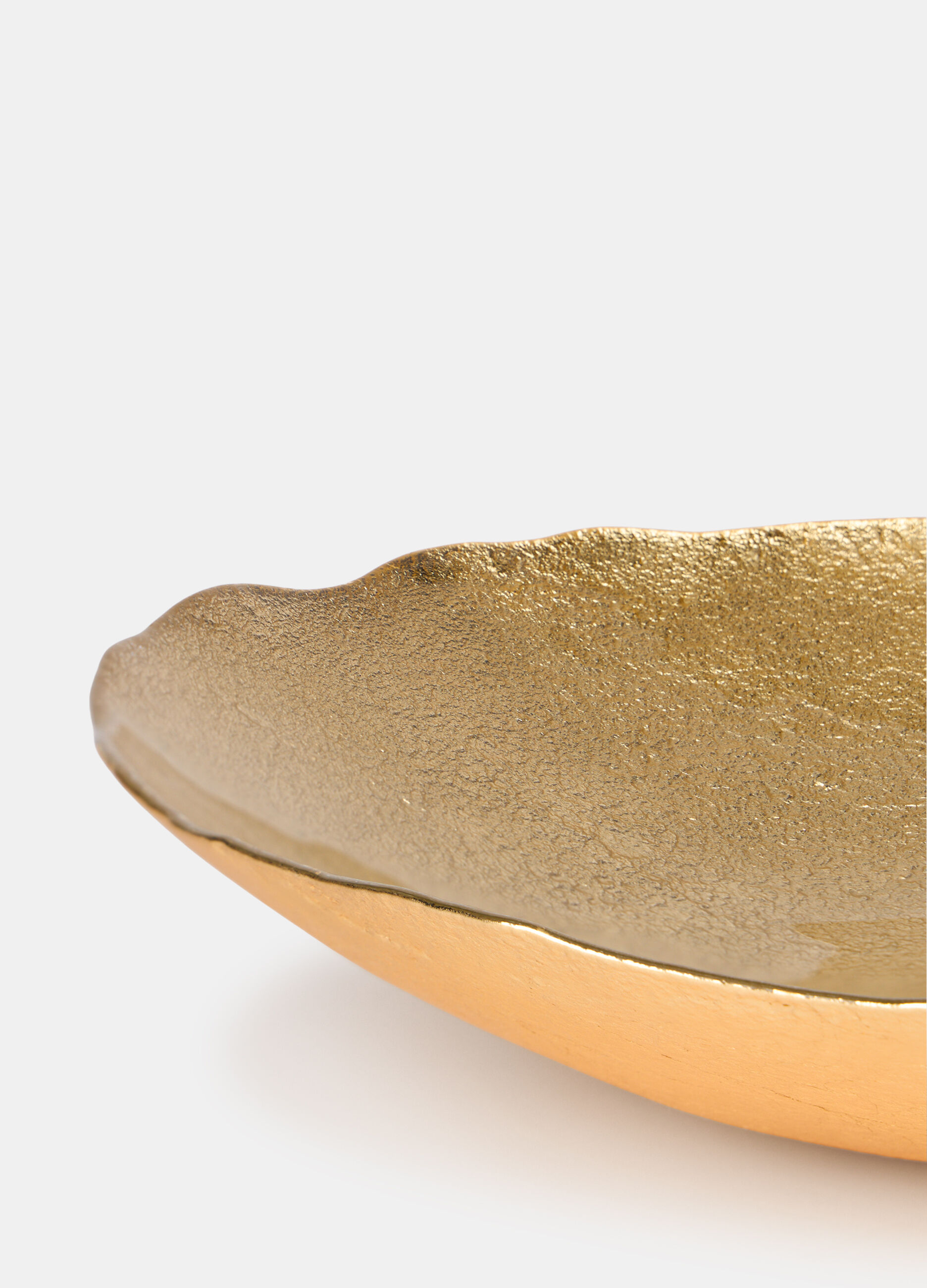 Ciotolina bassa in vetro dorato_1