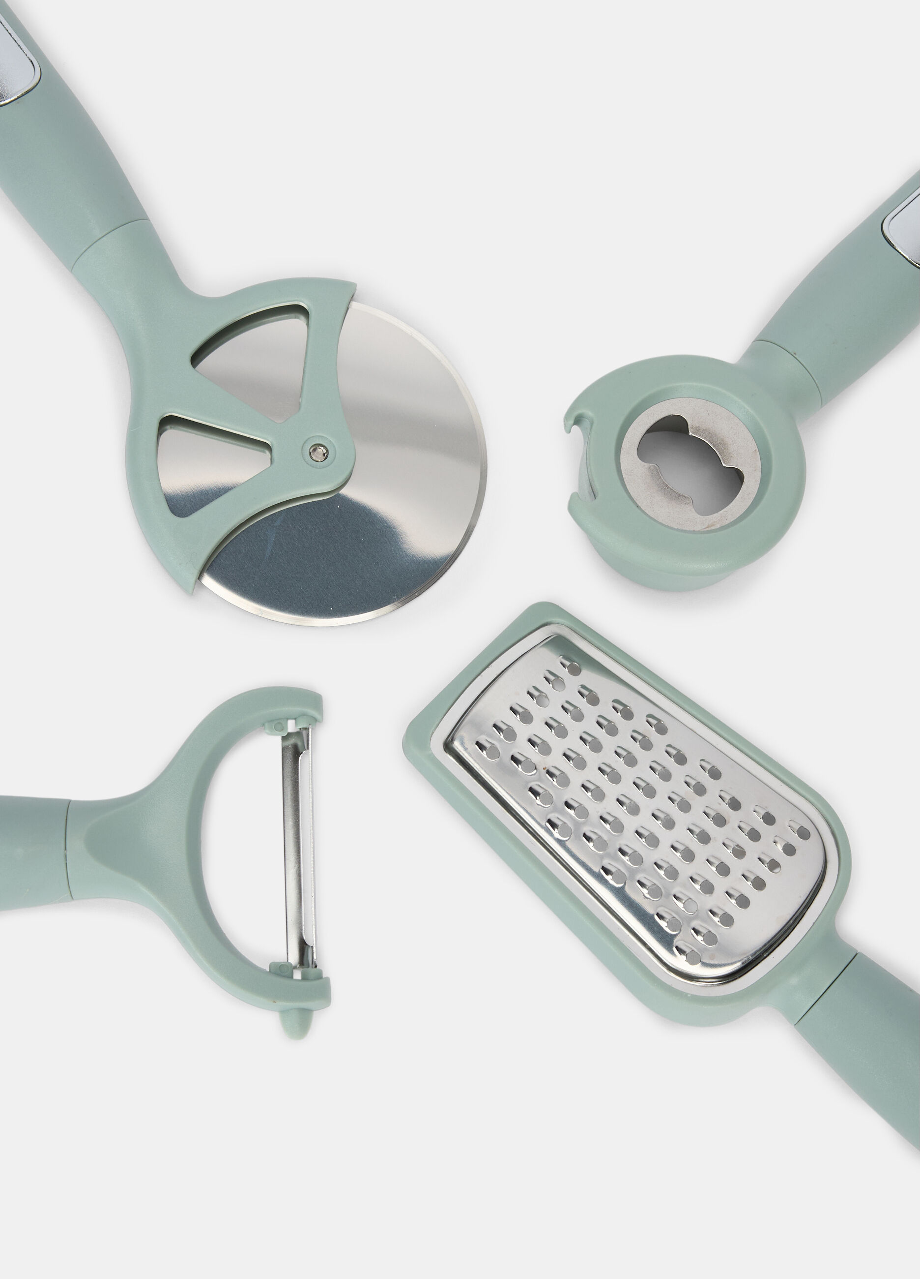 Set di utensili da cucina con manico in plastica_1