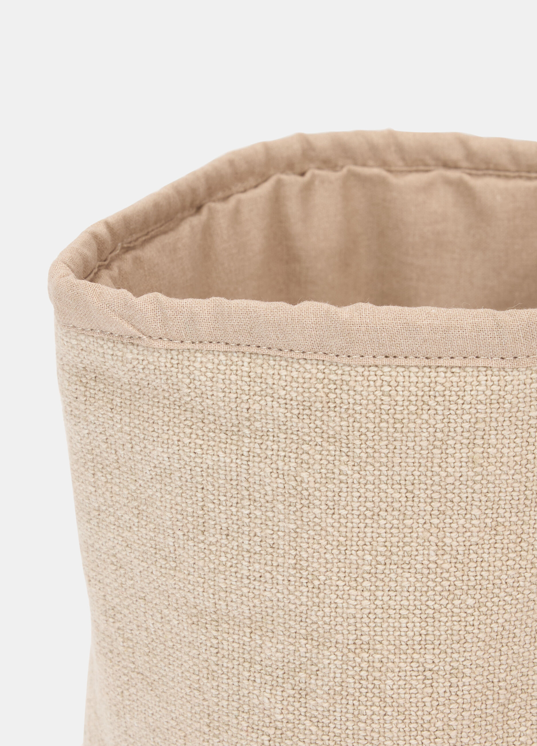 Cestino da pane in cotone e lino_1