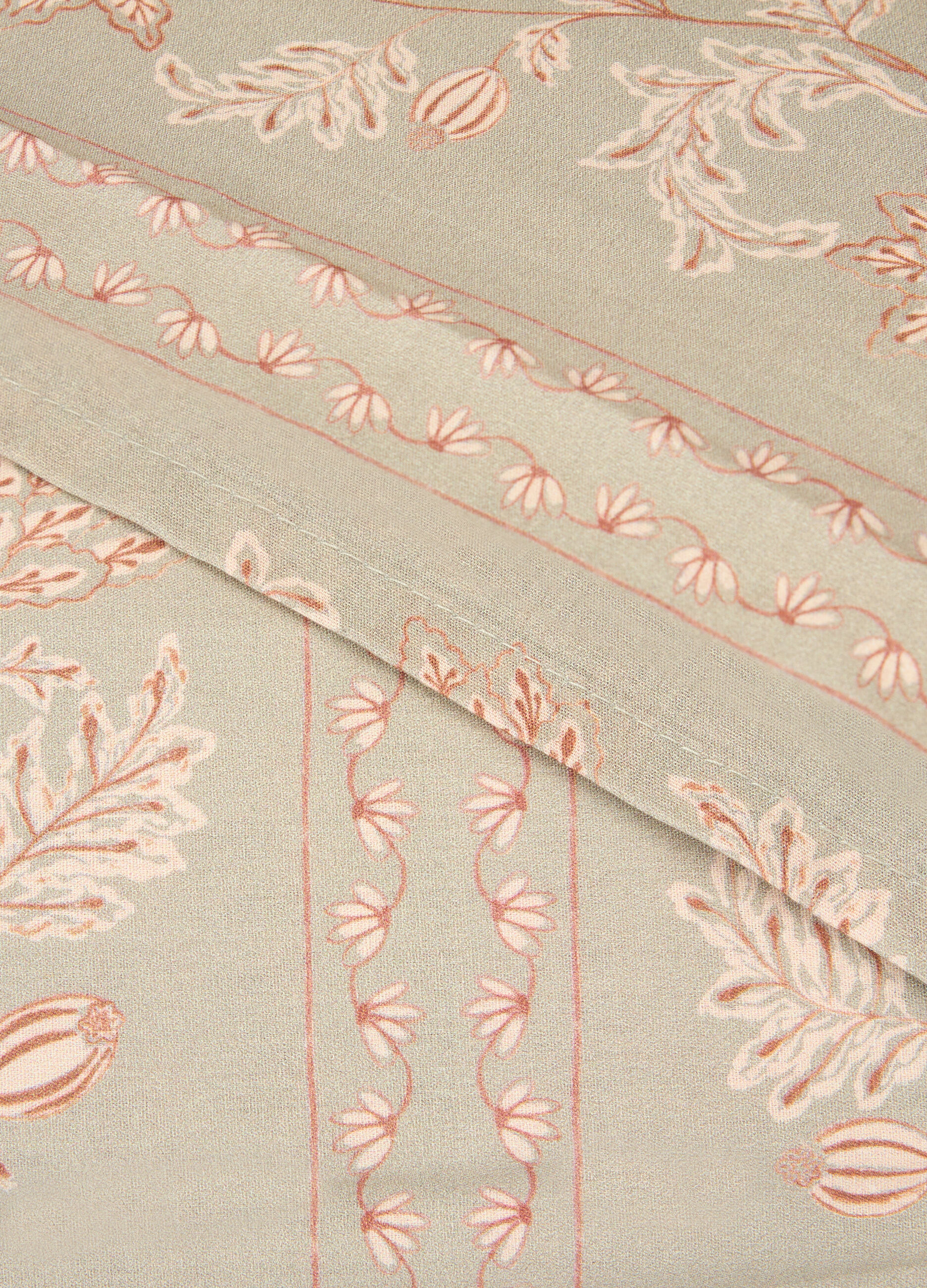 Parure lenzuolo singolo in percalle a fiori_1