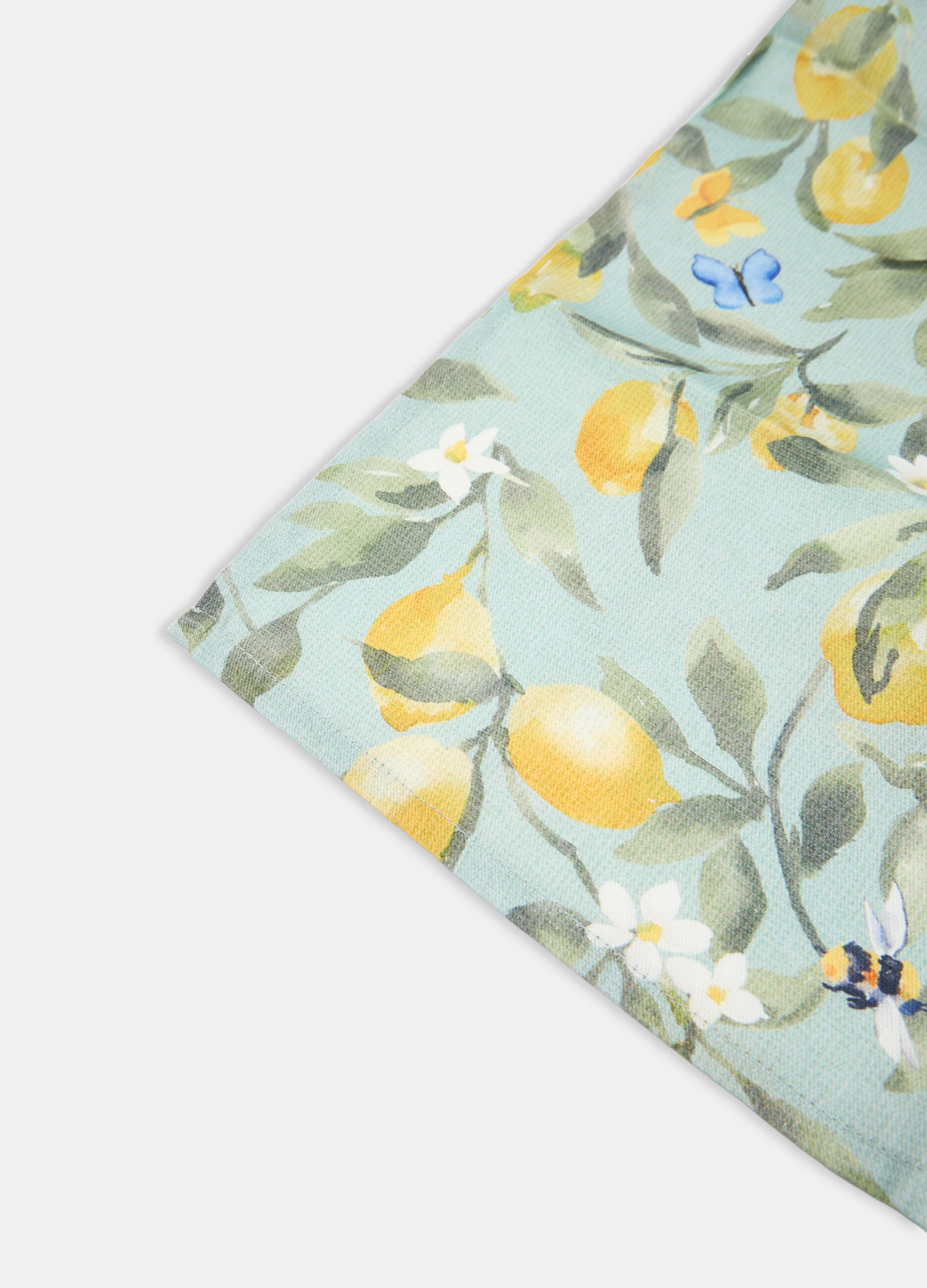 Strofinaccio in cotone con stampa limoni_1