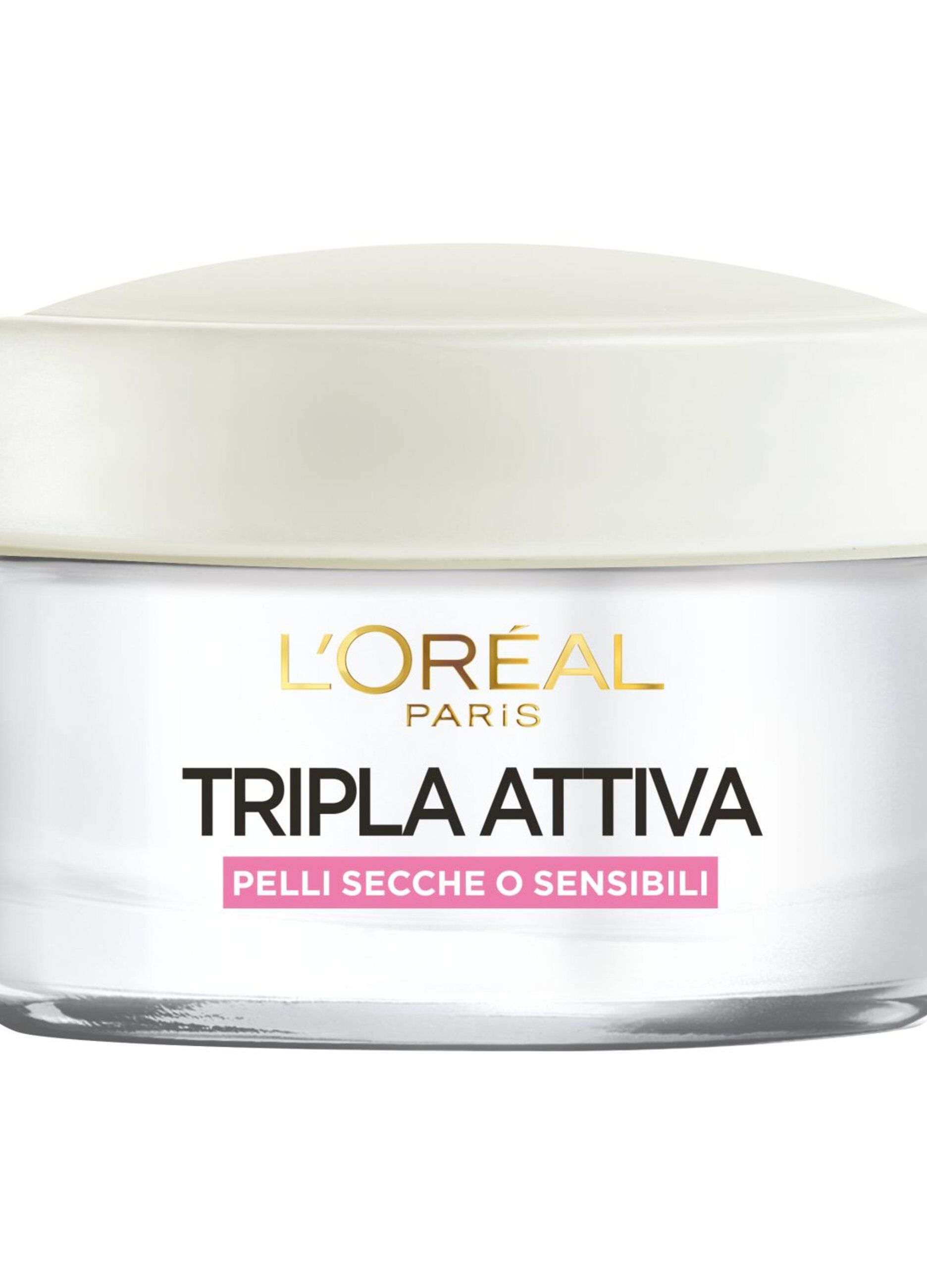 L'Oréal Paris Crema Idratante Viso Tripla Attiva, Idrata, Protegge e Lenisce la Pelle, per Pelli Secche e Sensibili, 50 ml._1