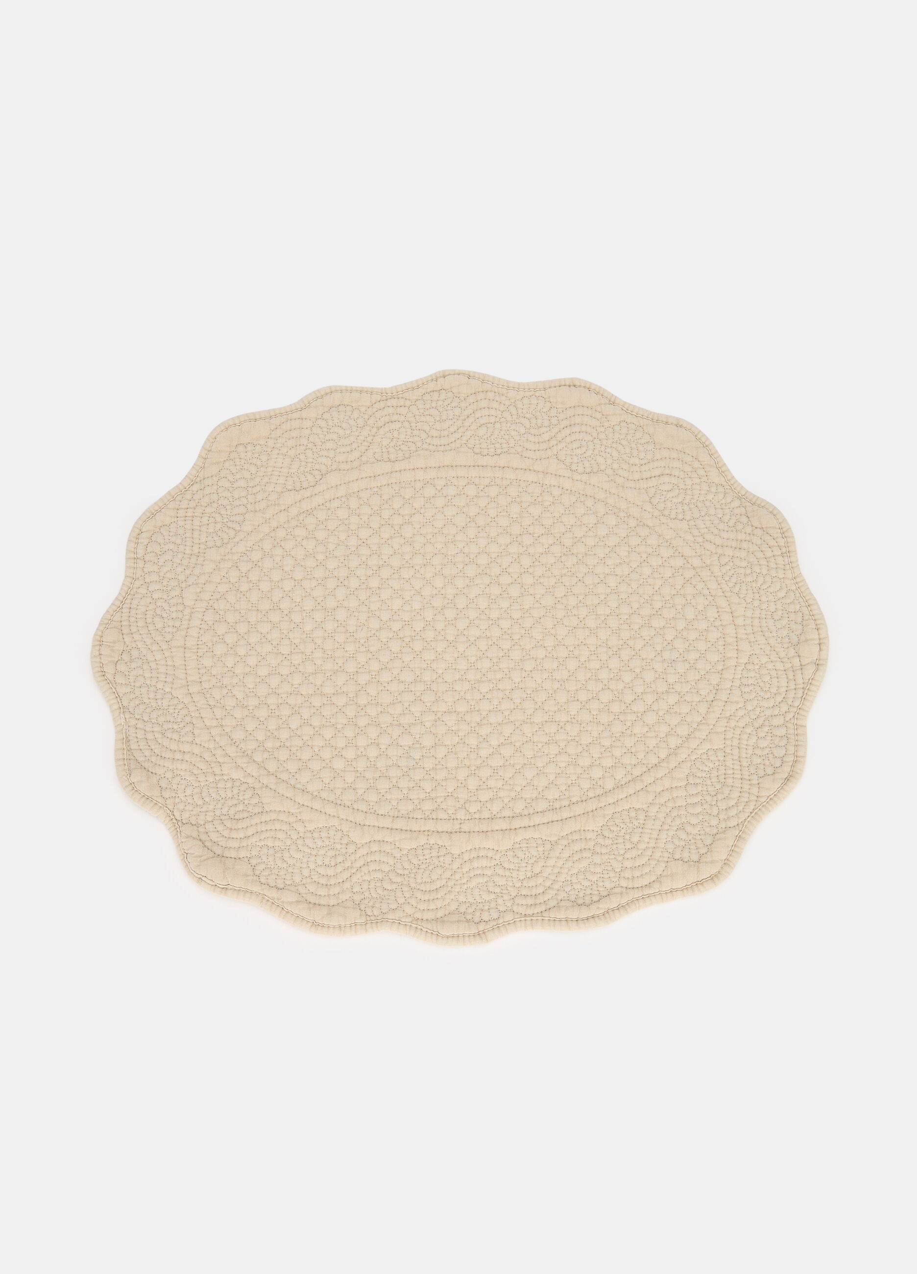 Tovaglietta ricamata in cotone lavato