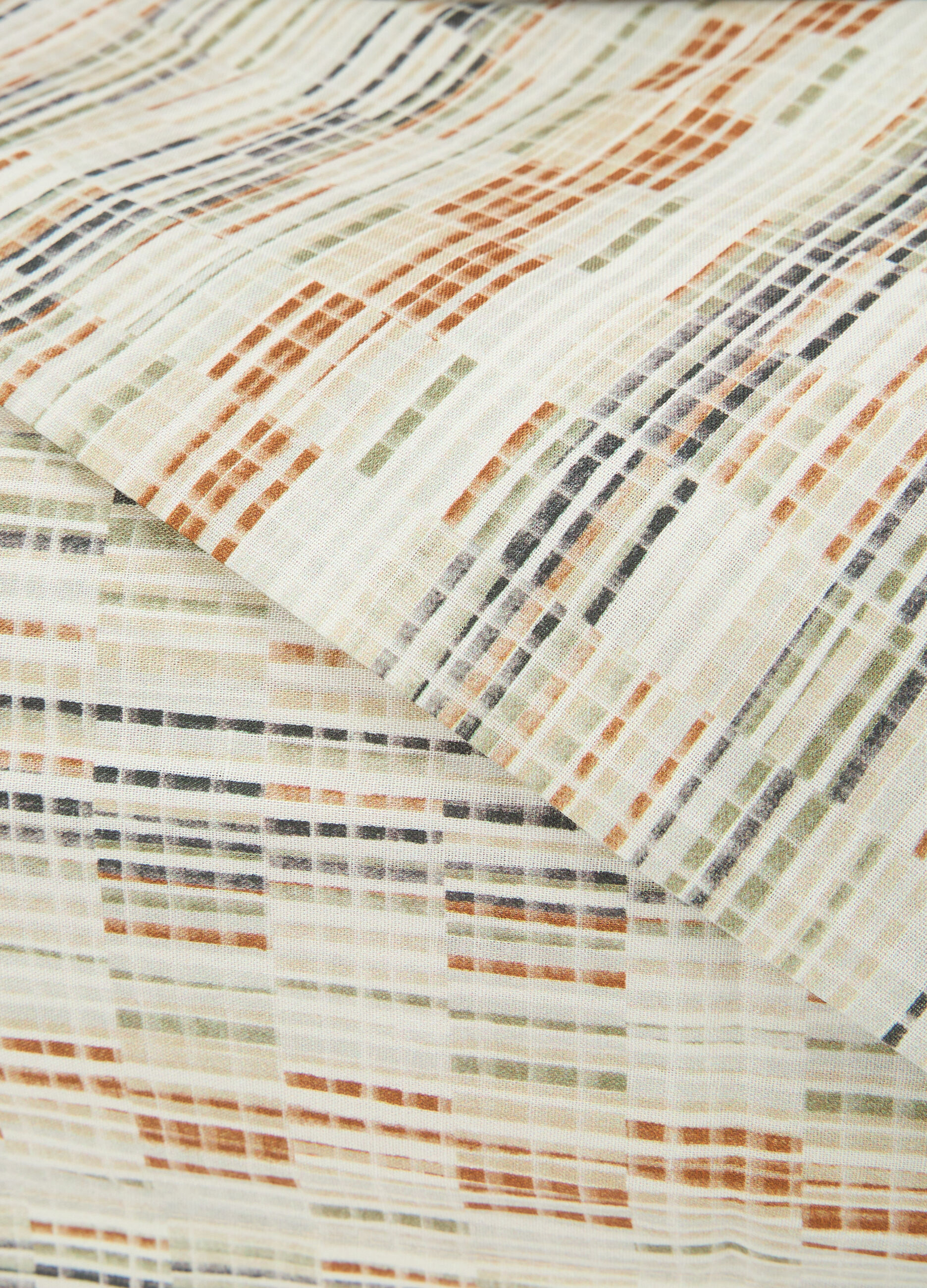 Parure lenzuolo matrimoniale con motivo geometrico