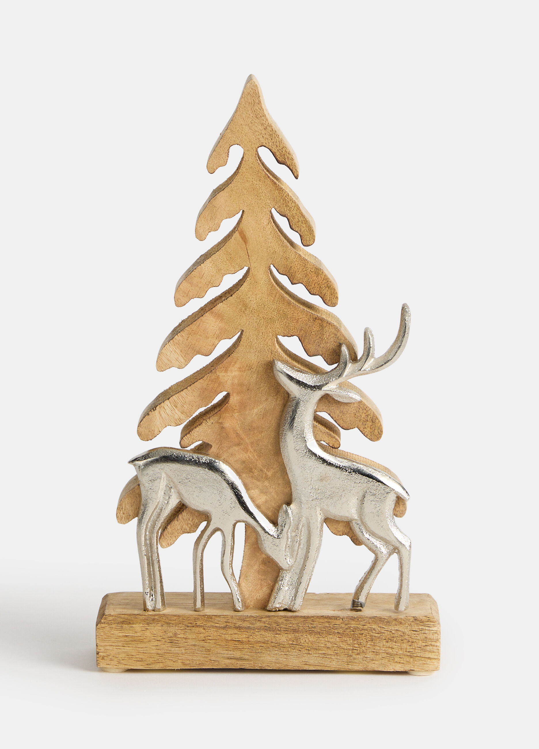 Abete e cervi in legno_0