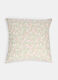Padded cushion with floral design_0