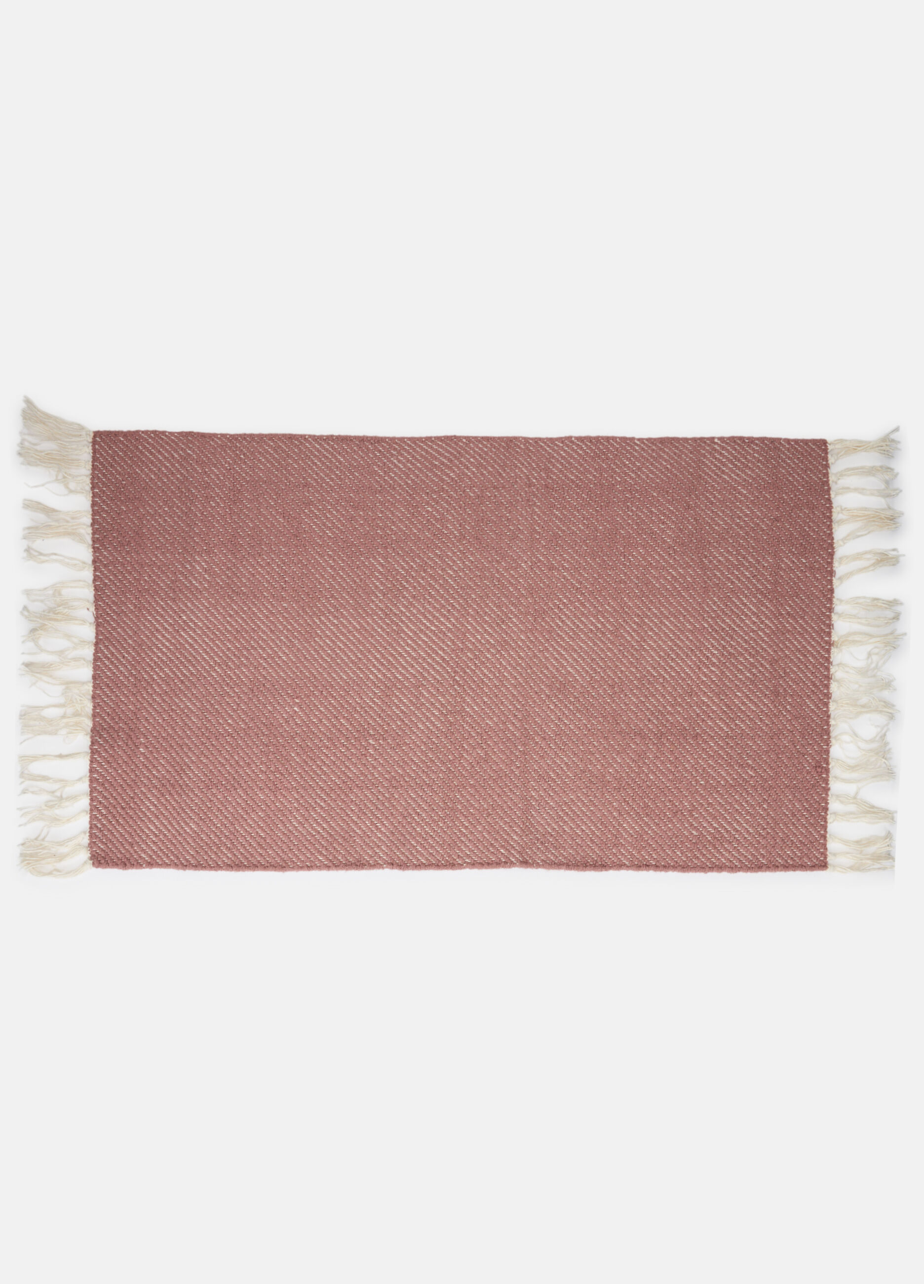 Tappeto da cucina intrecciato a mano con frange_0