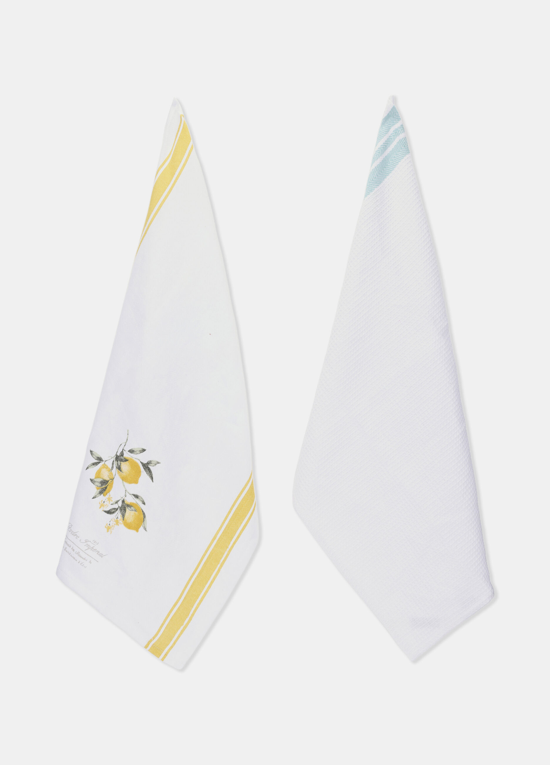 2 pack strofinacci in cotone con orlo_0