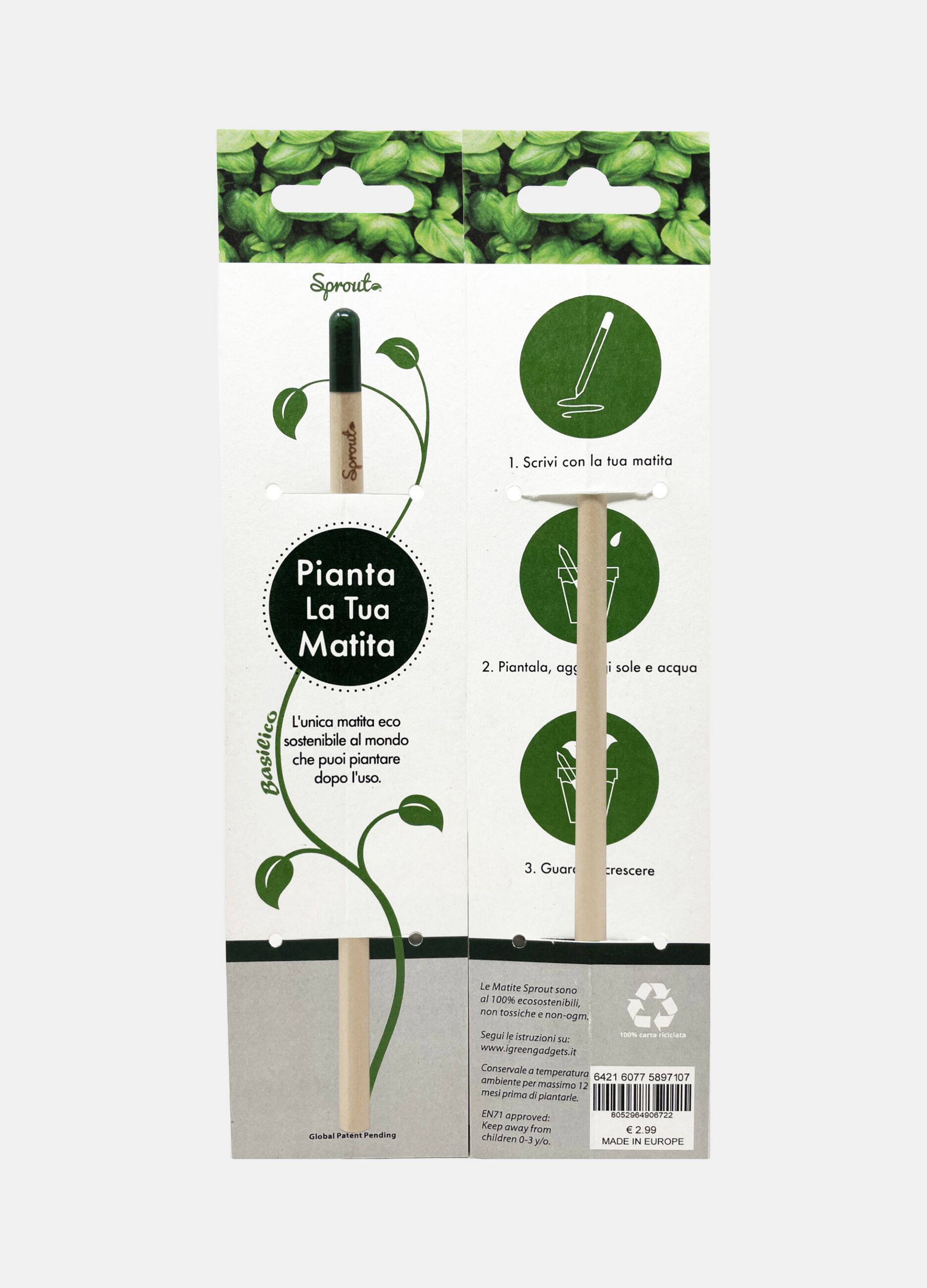 Matita ecosostenibile con semi Made in Italy_0
