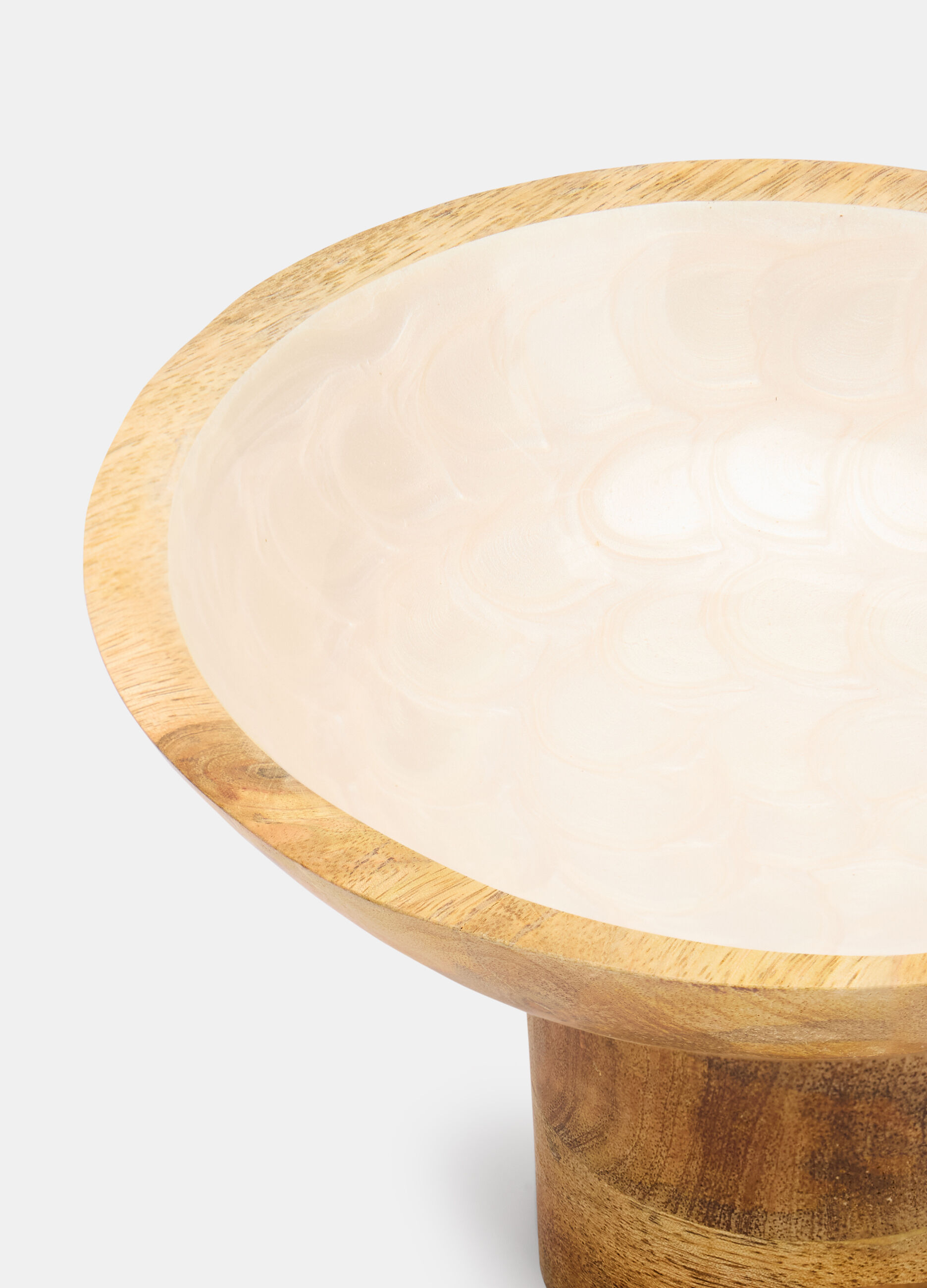 Handmade raised wooden bowl_1