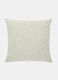 Mélange-effect padded square cushion_0