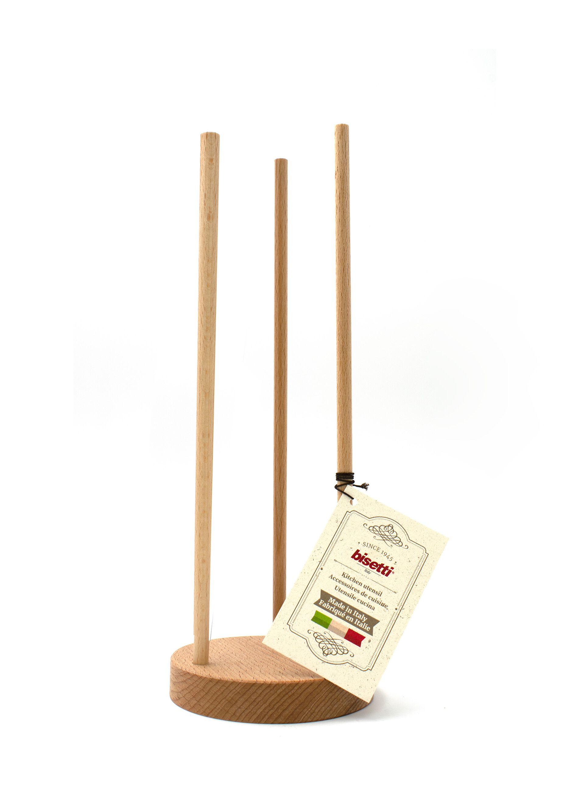 Porta bicchieri in legno di faggio massello Made in Italy_1