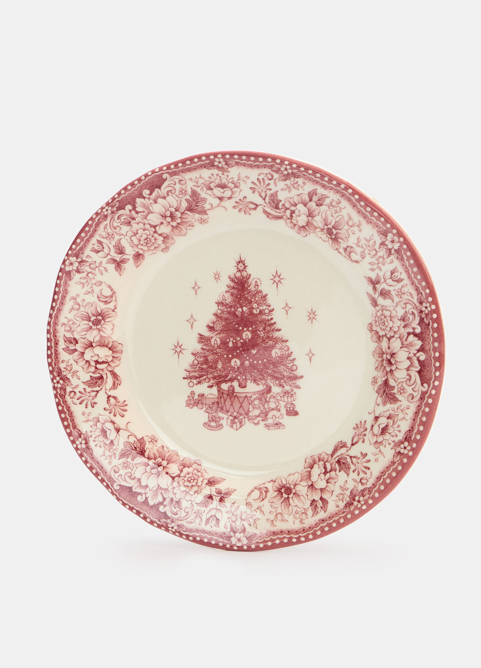 Piattino da dessert con decorazione natalizia_0