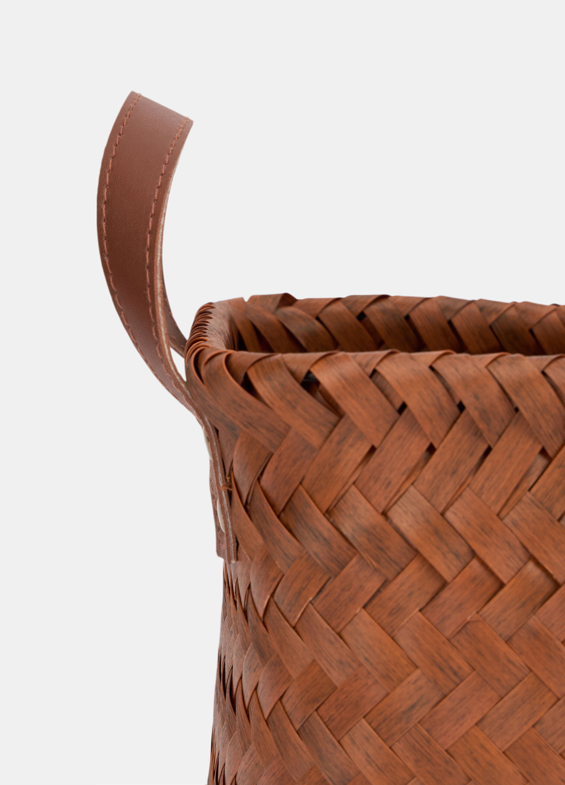 Cesta rettangolare intrecciata effetto legno_1