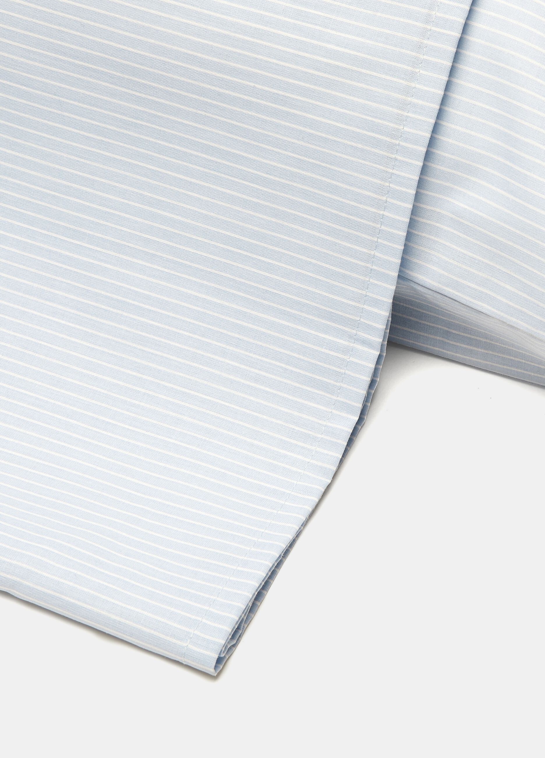Single Coverlet in Cotton Micro Stripes_1