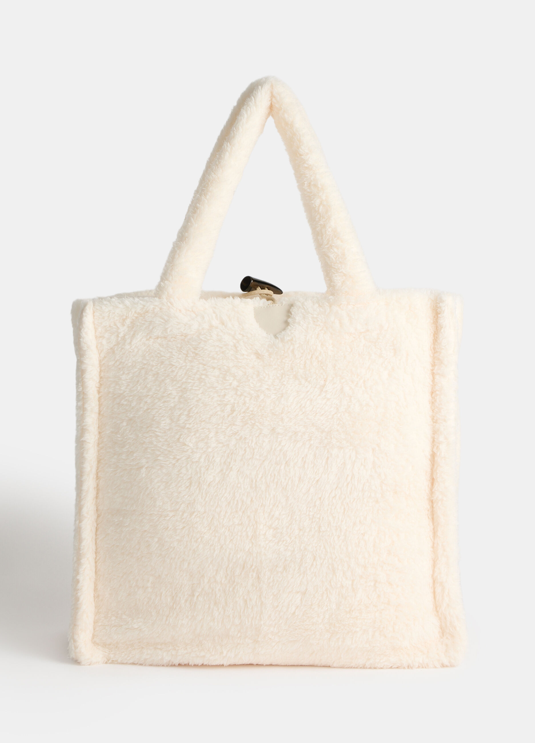 Plaid in peluche con shopper_0
