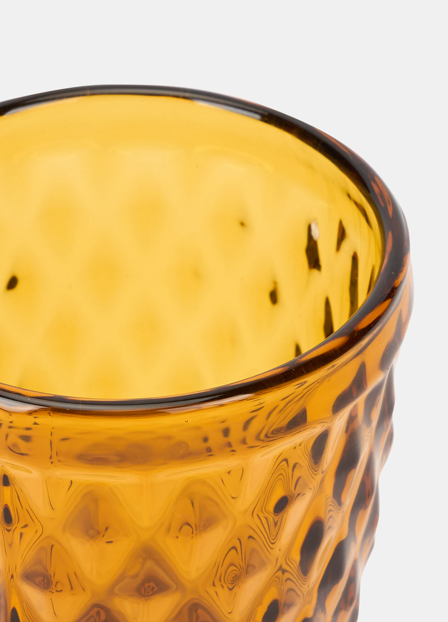 Bicchiere rombi in vetro colorato_1