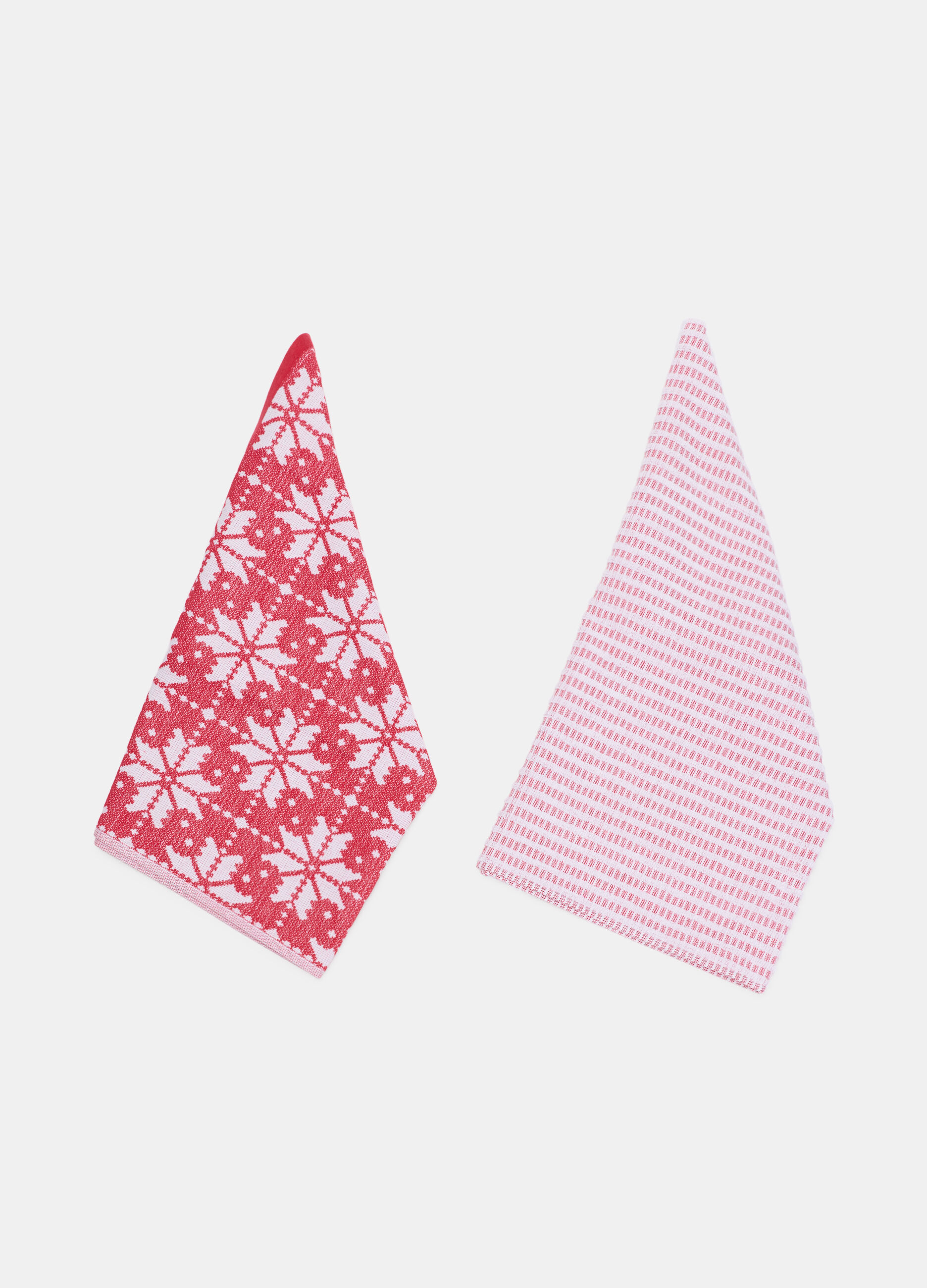 2 pack strofinacci natalizi in cotone_0