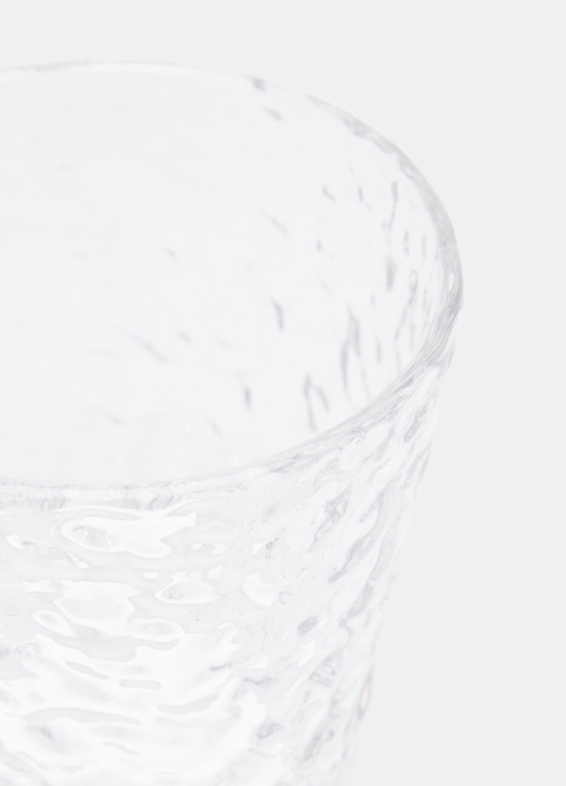 Tumbler in clear wavy glass_1