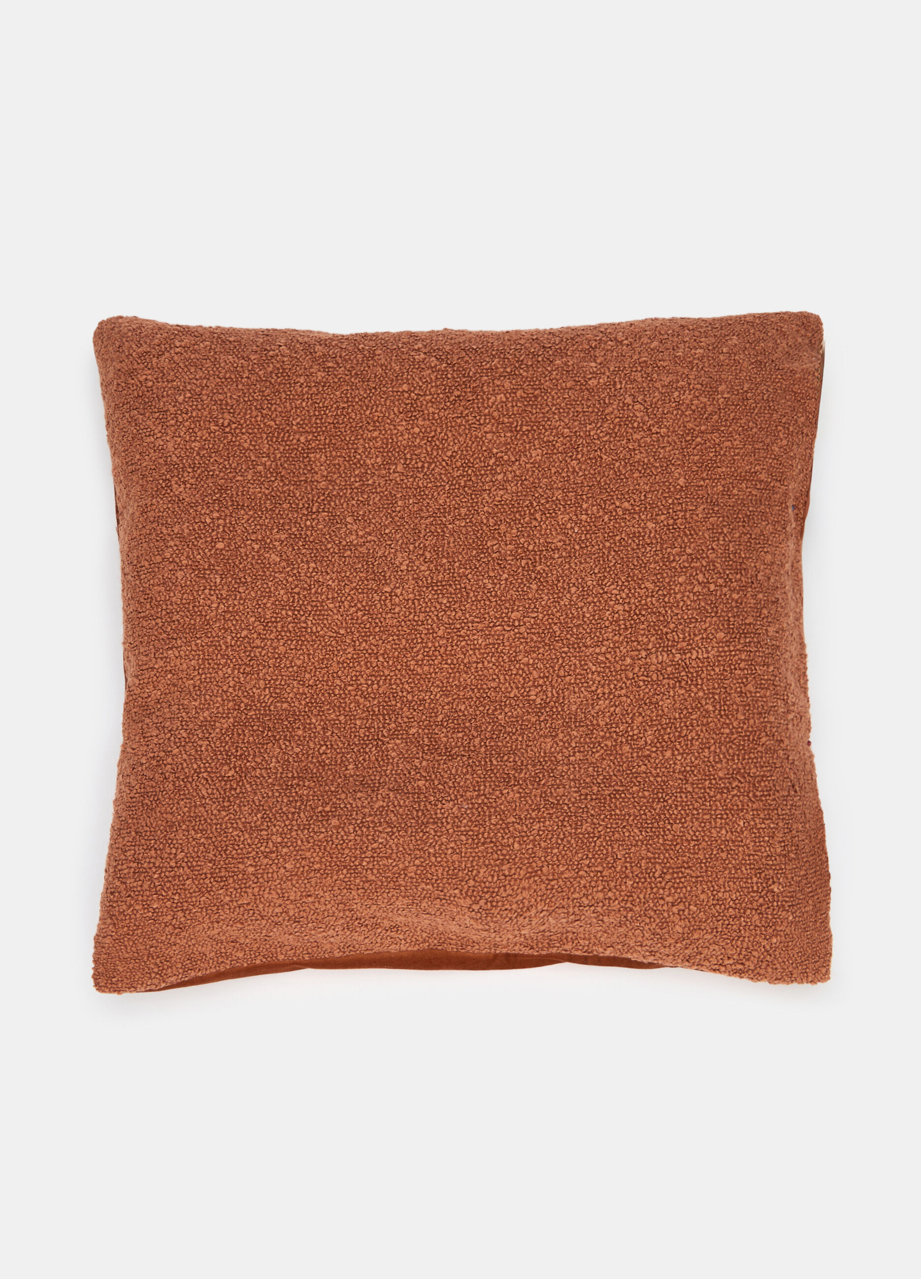 Cuscino imbottito con tessuto loop