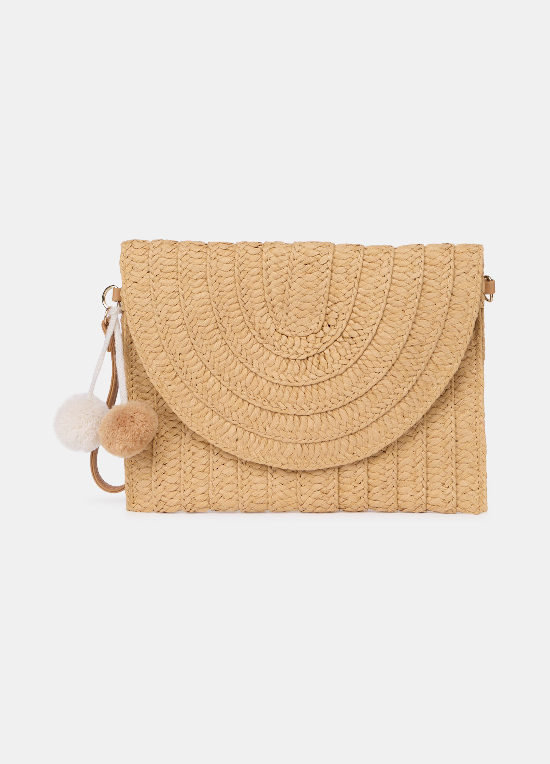Pochette in carta tessile con patta_0
