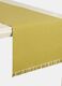 Organic cotton table runner with tassels_0