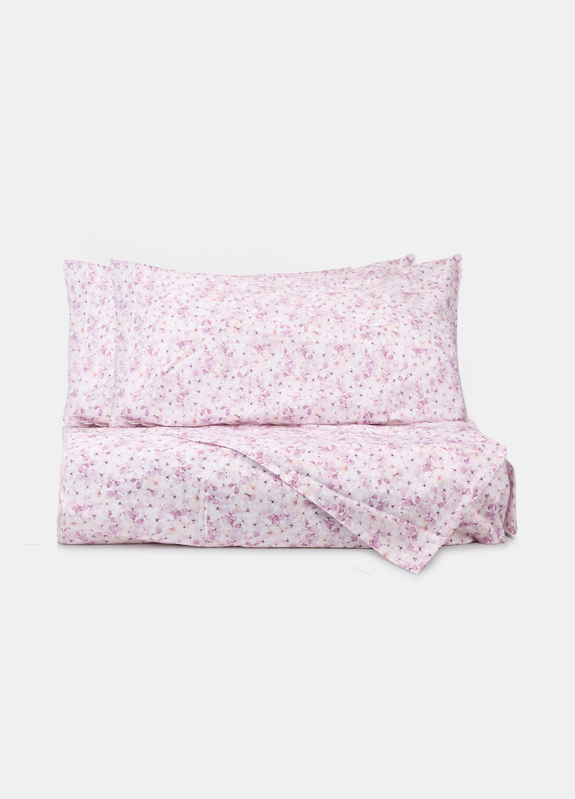 Parure copripiumino matrimoniale con stampa a fiori_0