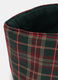 Cestino del pane in cotone tartan_1
