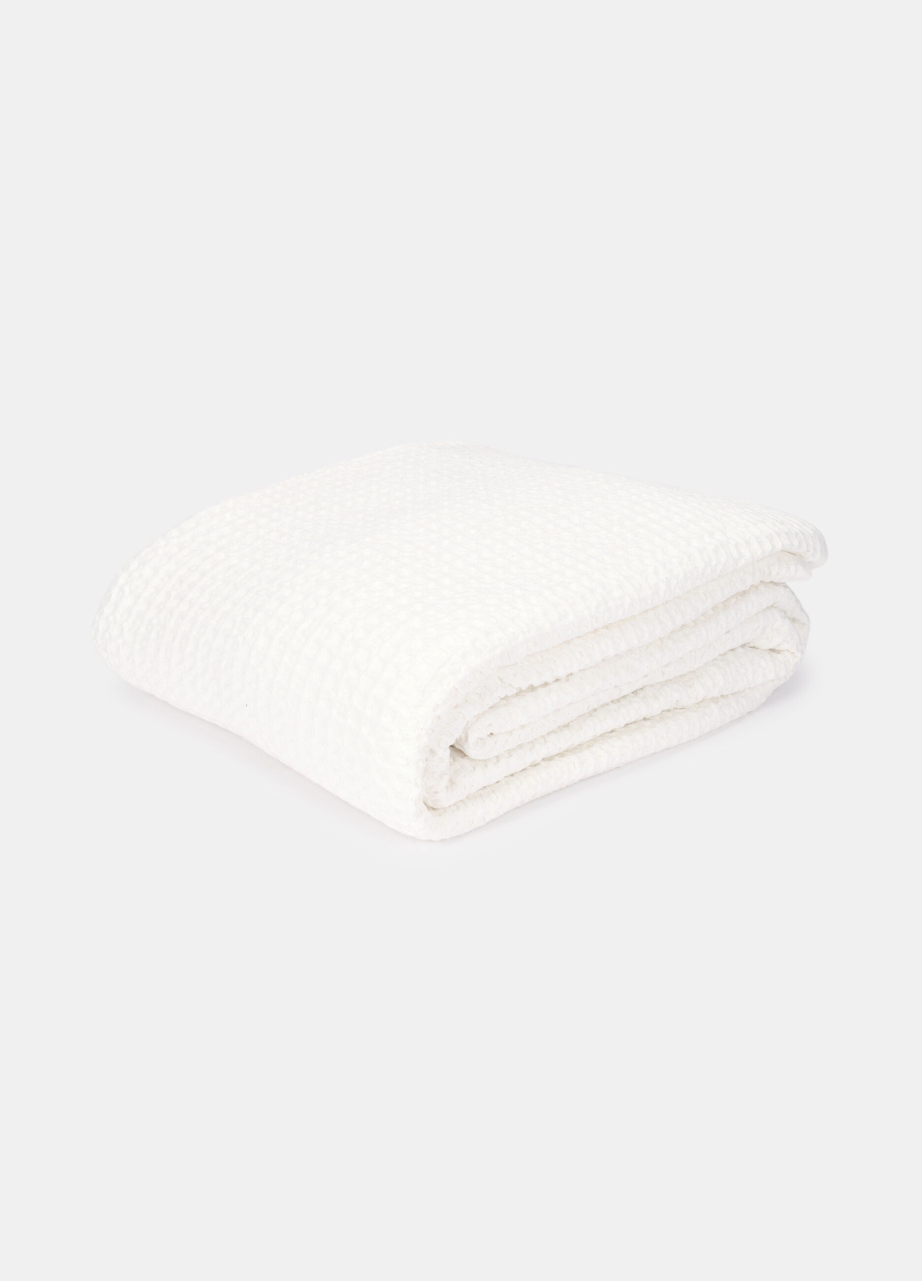 Coperta singola in cotone a nido d'ape_0