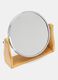 Round mirror with bamboo base_0