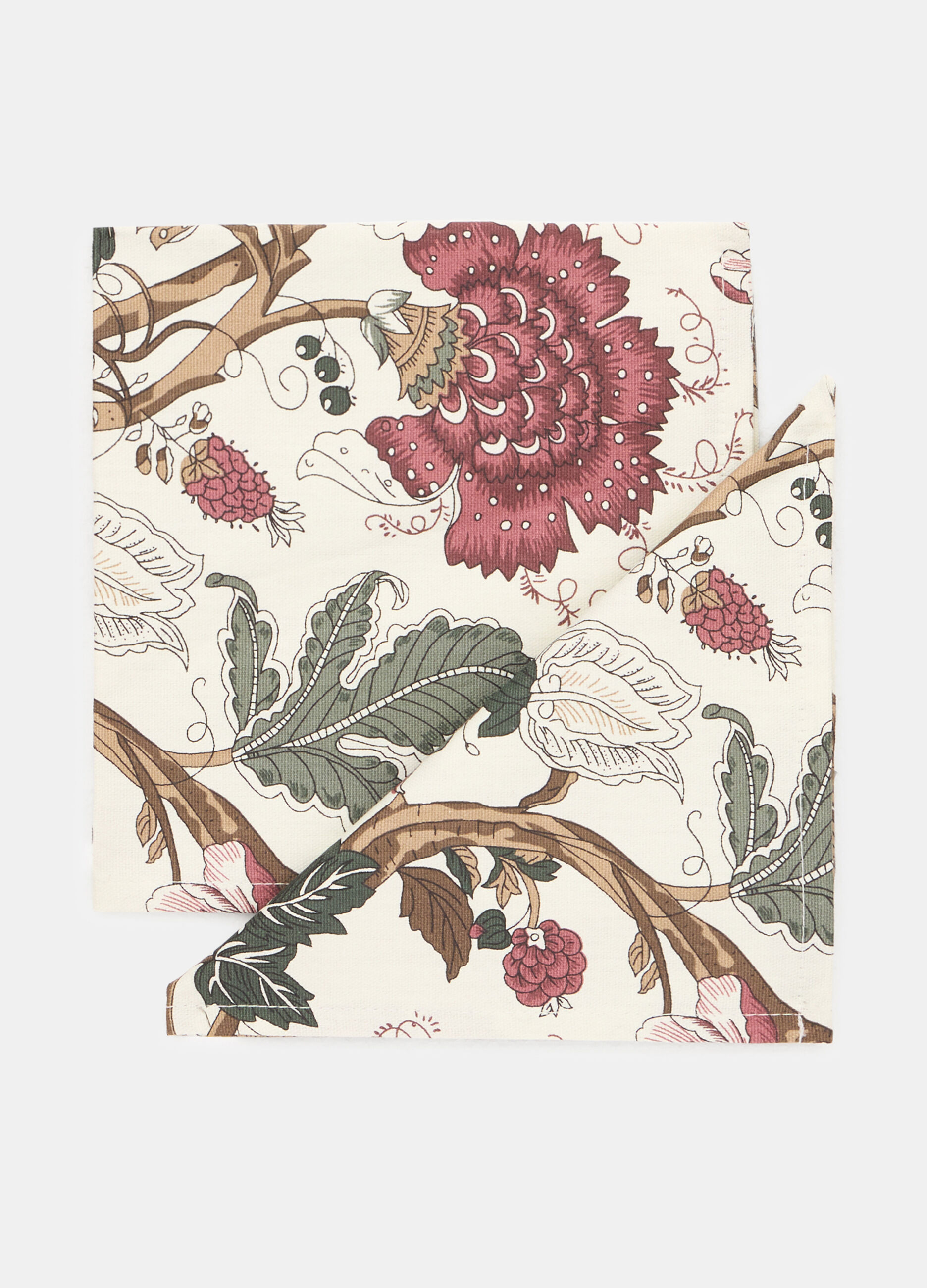 2 pack tovaglioli in cotone a fiori_0
