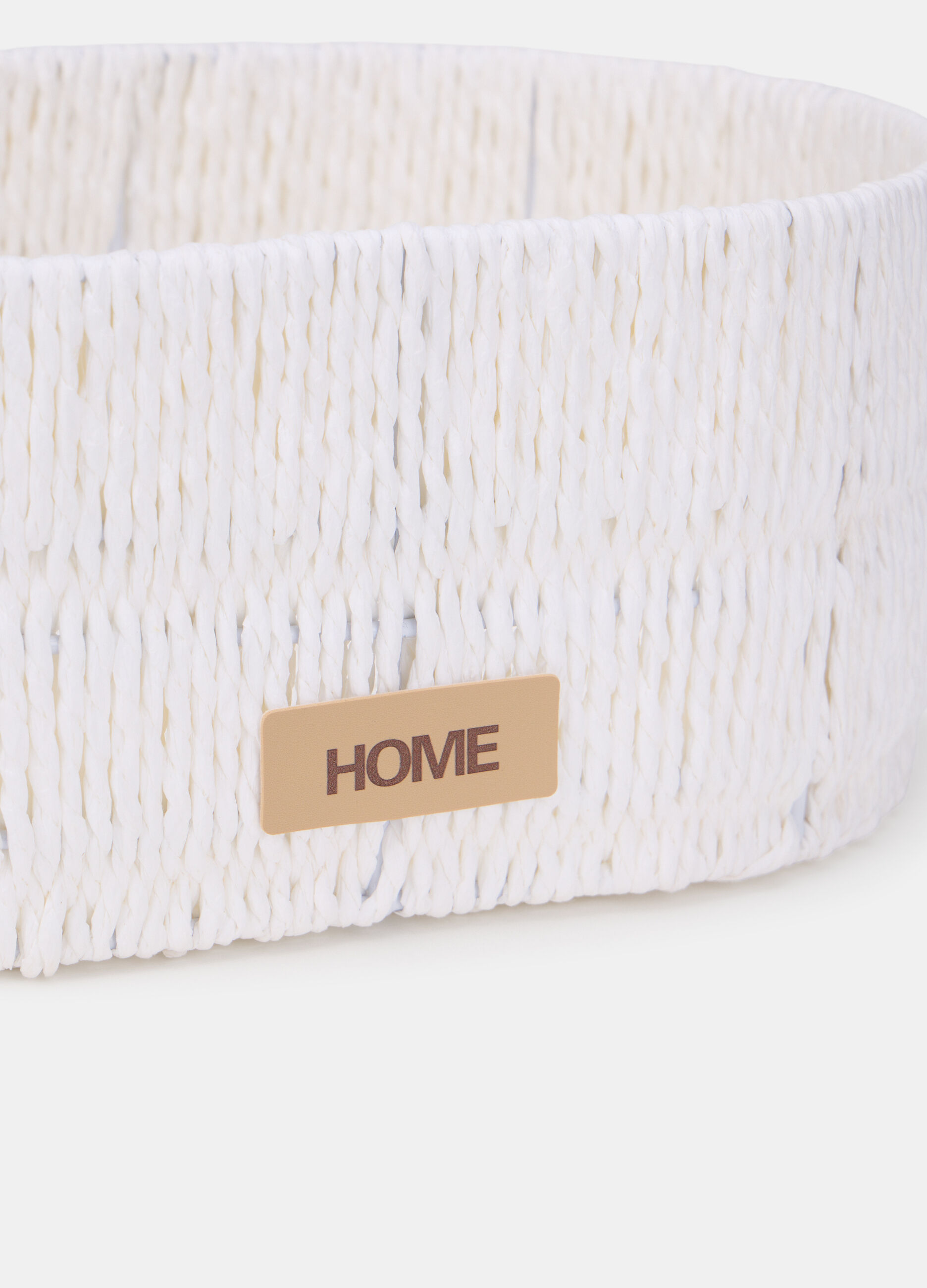 Cesta ovale in carta intrecciata_1