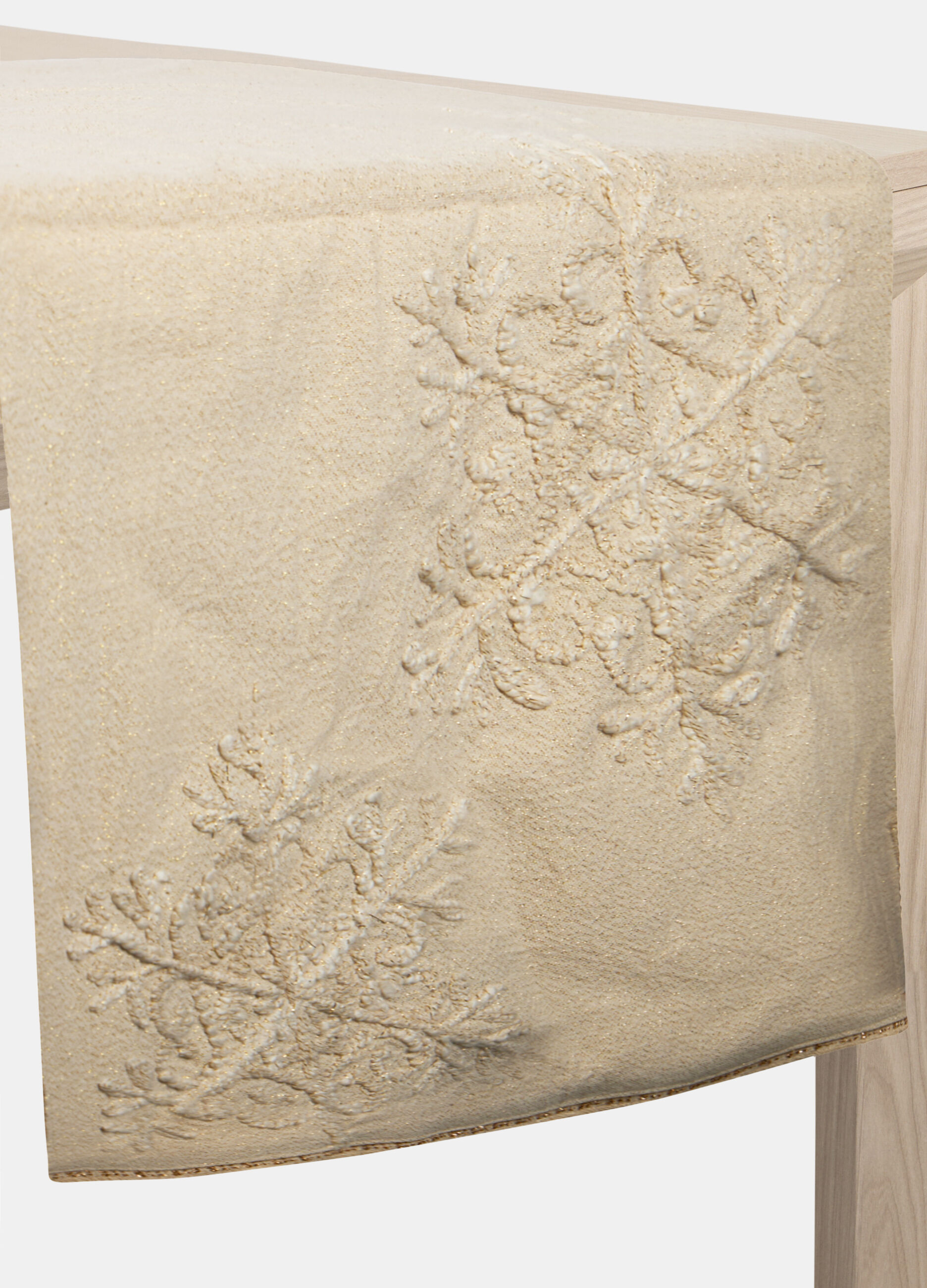 Runner fiocchi di neve in cotone_0