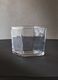 Medium square vase in thick glass_0