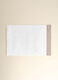 Bath towel in 100% cotton with linen trim_2