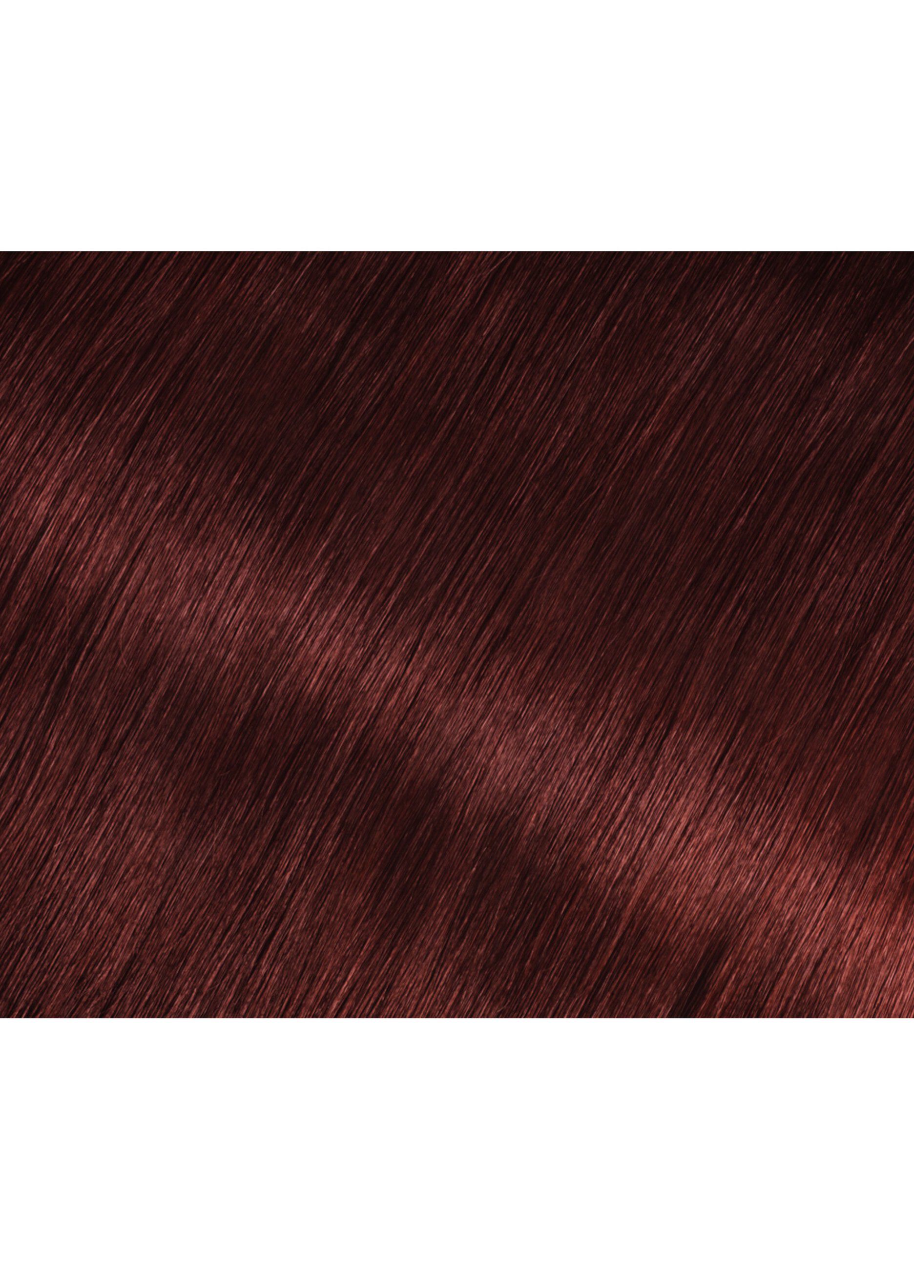 Garnier Tinta Capelli Olia, Colorazione permanente senza ammoniaca, copre il 100% dei capelli bianchi, Con oli di fiori di origine naturale, Mogano (5.5).
