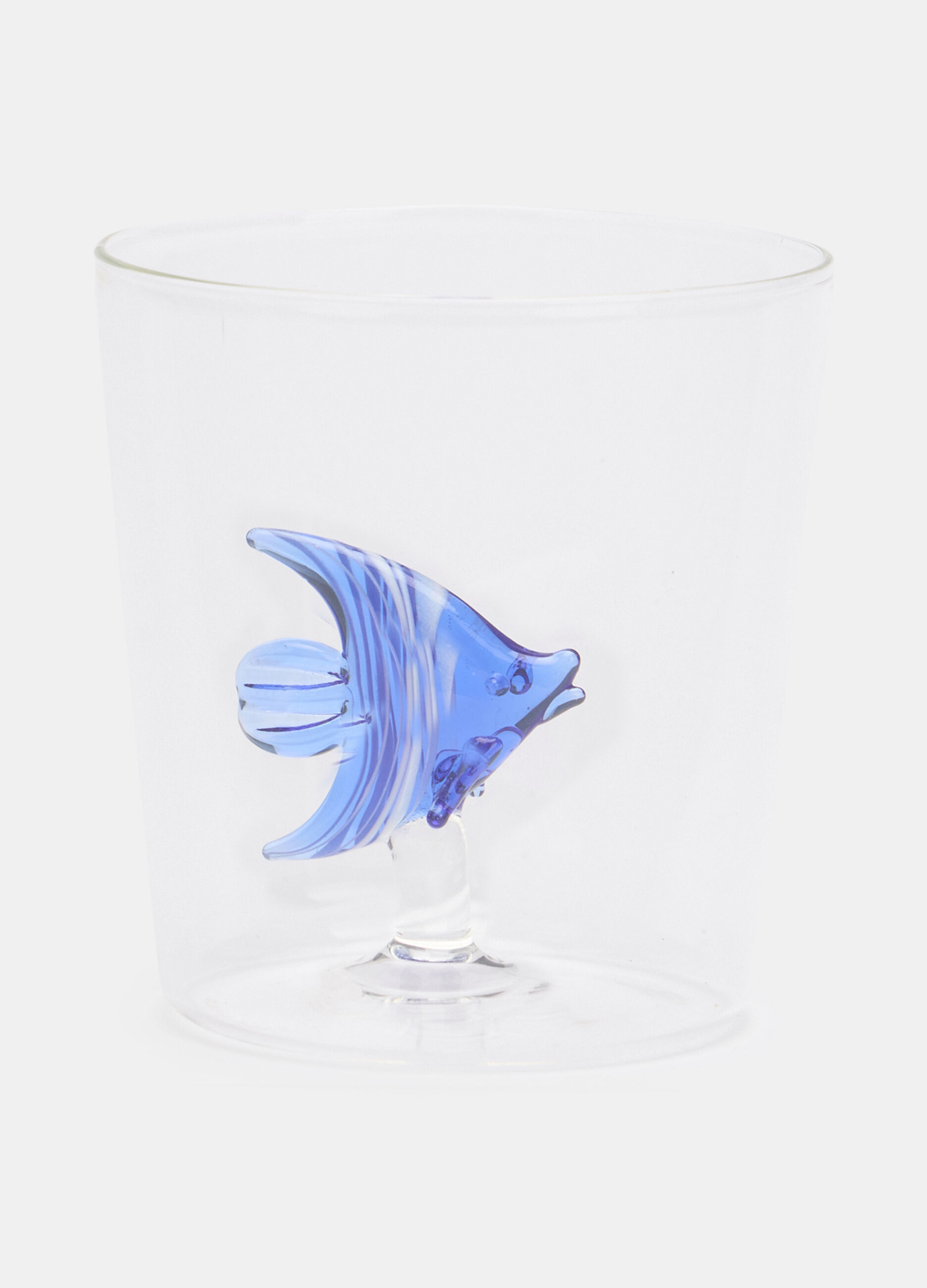 Clear glass tumbler with coloured insert_0