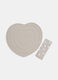 Set tovaglietta cuore e tovagliolo in puro cotone_0