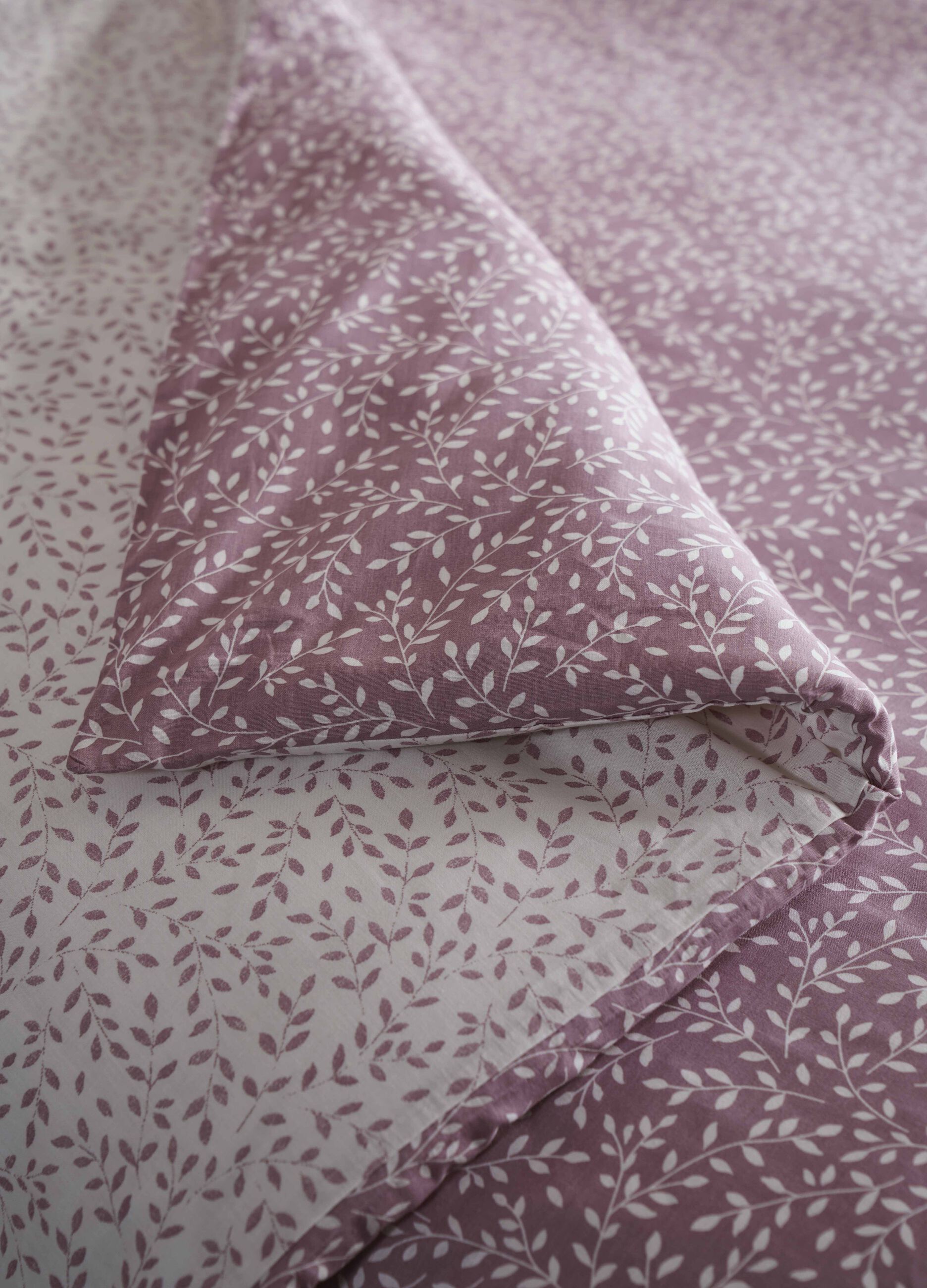 Reversible double bed duvet cover in 100% cotton_0