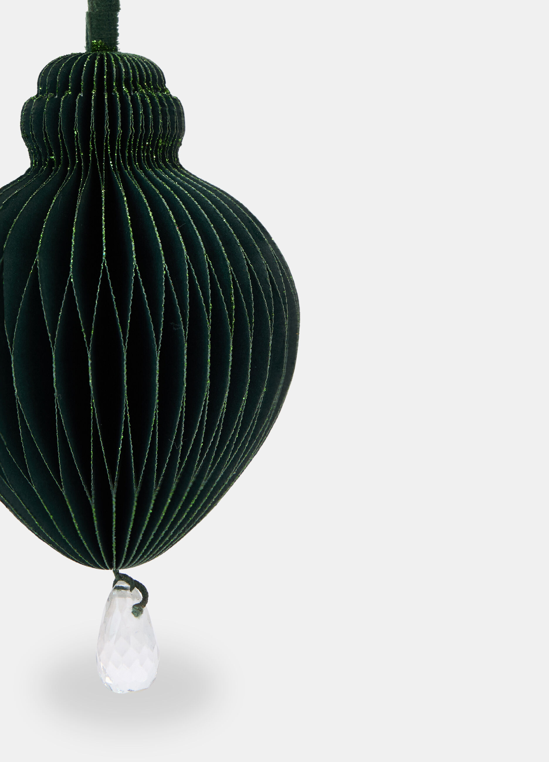 Ornamento a goccia per albero di Natale in carta_1