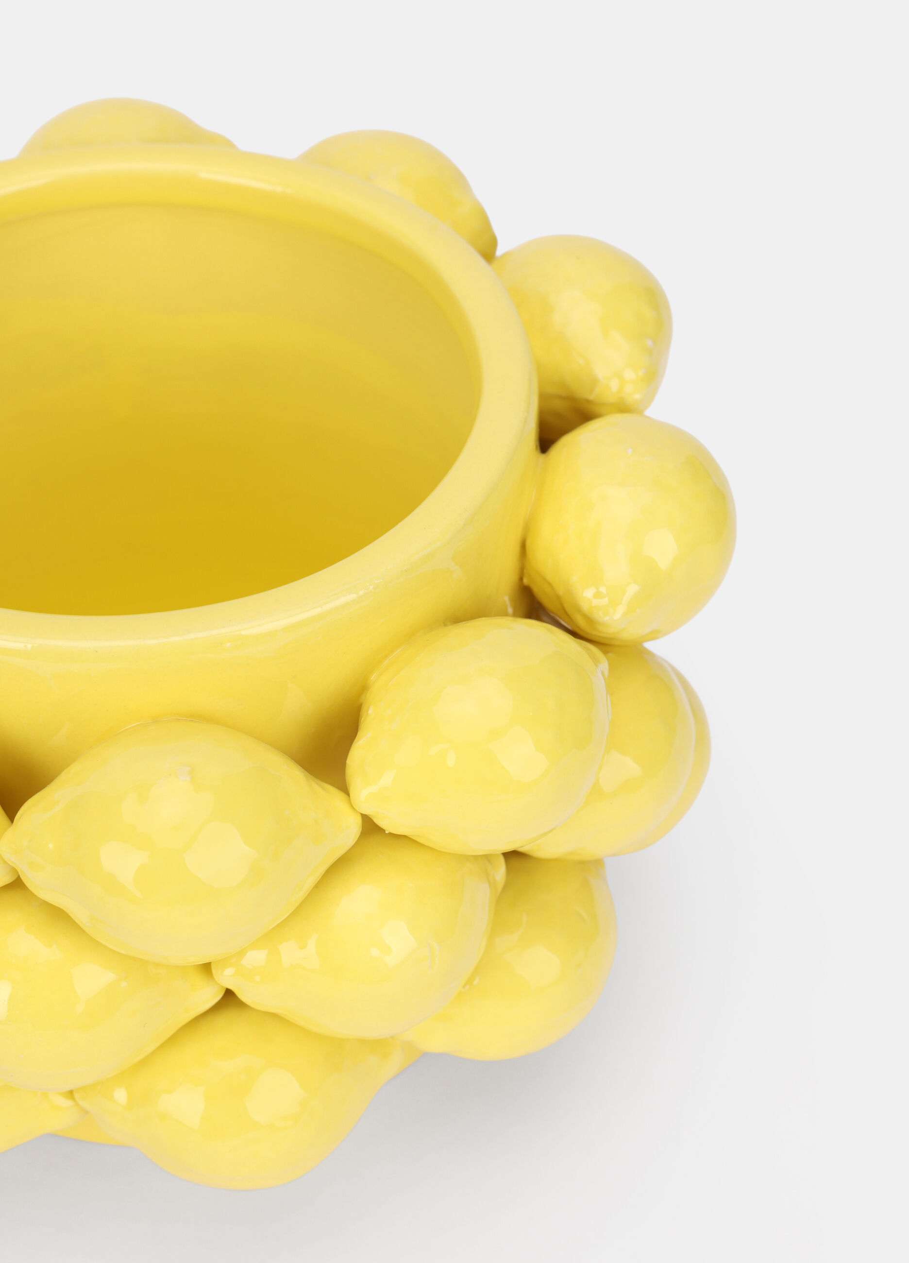 Vaso basso limoni in ceramica_1