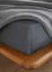 Double bed fitted sheet in 100% cotton satin tc220_0